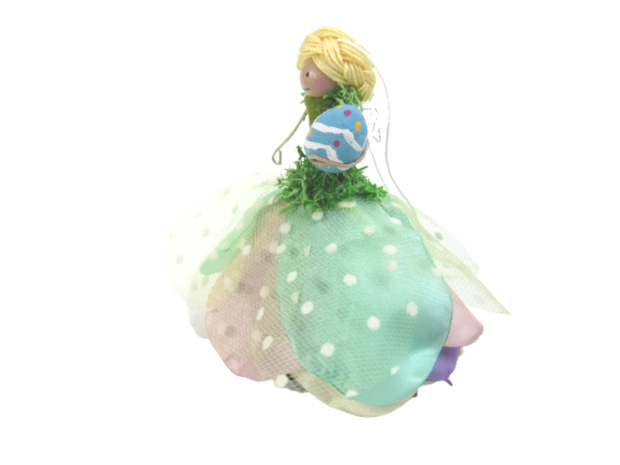 Easter Fairy Ornament, Mossy Easter Fairy Decoration, Gifts for Easter - Easter Baskets - Spring Decor - Girls - April - Fairy Lovers - image 5