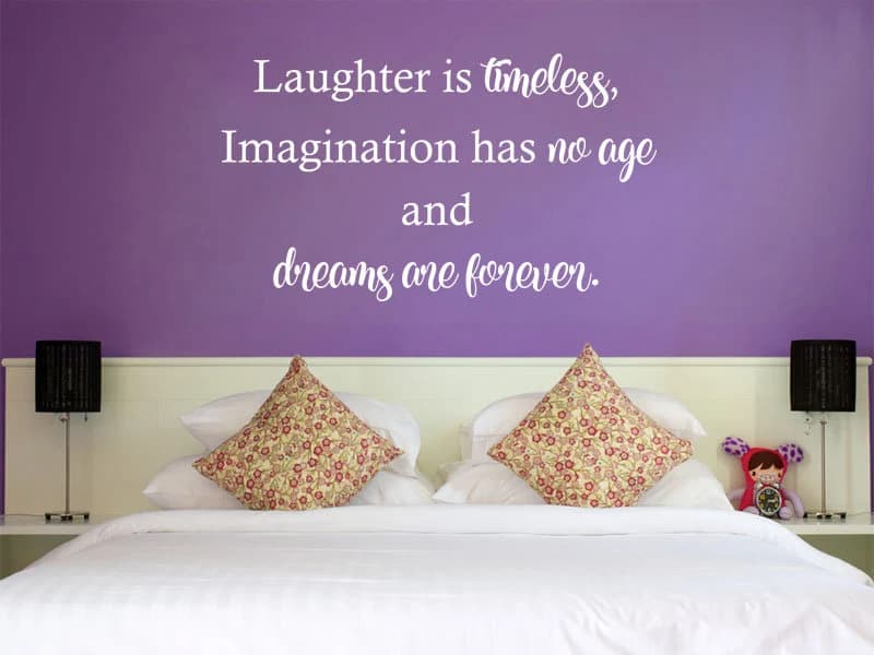 Laughter Is Timeless Wall Art Sticker: Modern Vinyl Decal - image 5