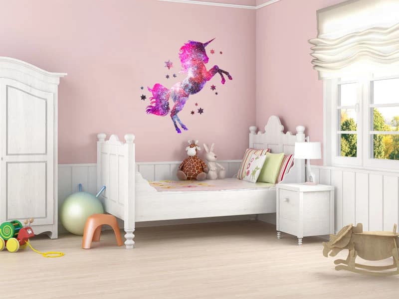 Cosmic Unicorn Wall Decal: Galaxy Pegasus Art, 3D Sticker - image 5