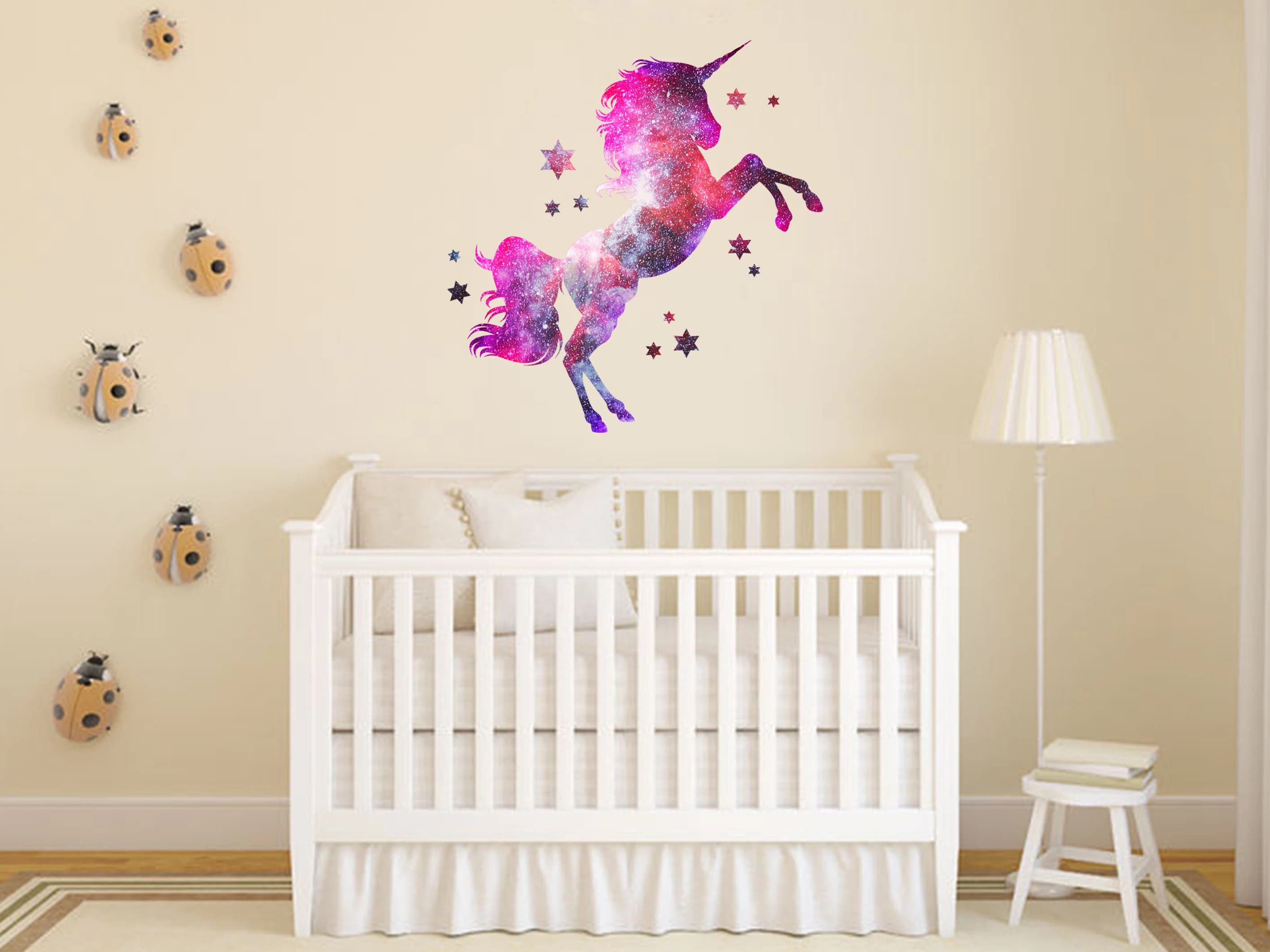 Cosmic Unicorn Wall Decal: Galaxy Pegasus Art, 3D Sticker - image 4