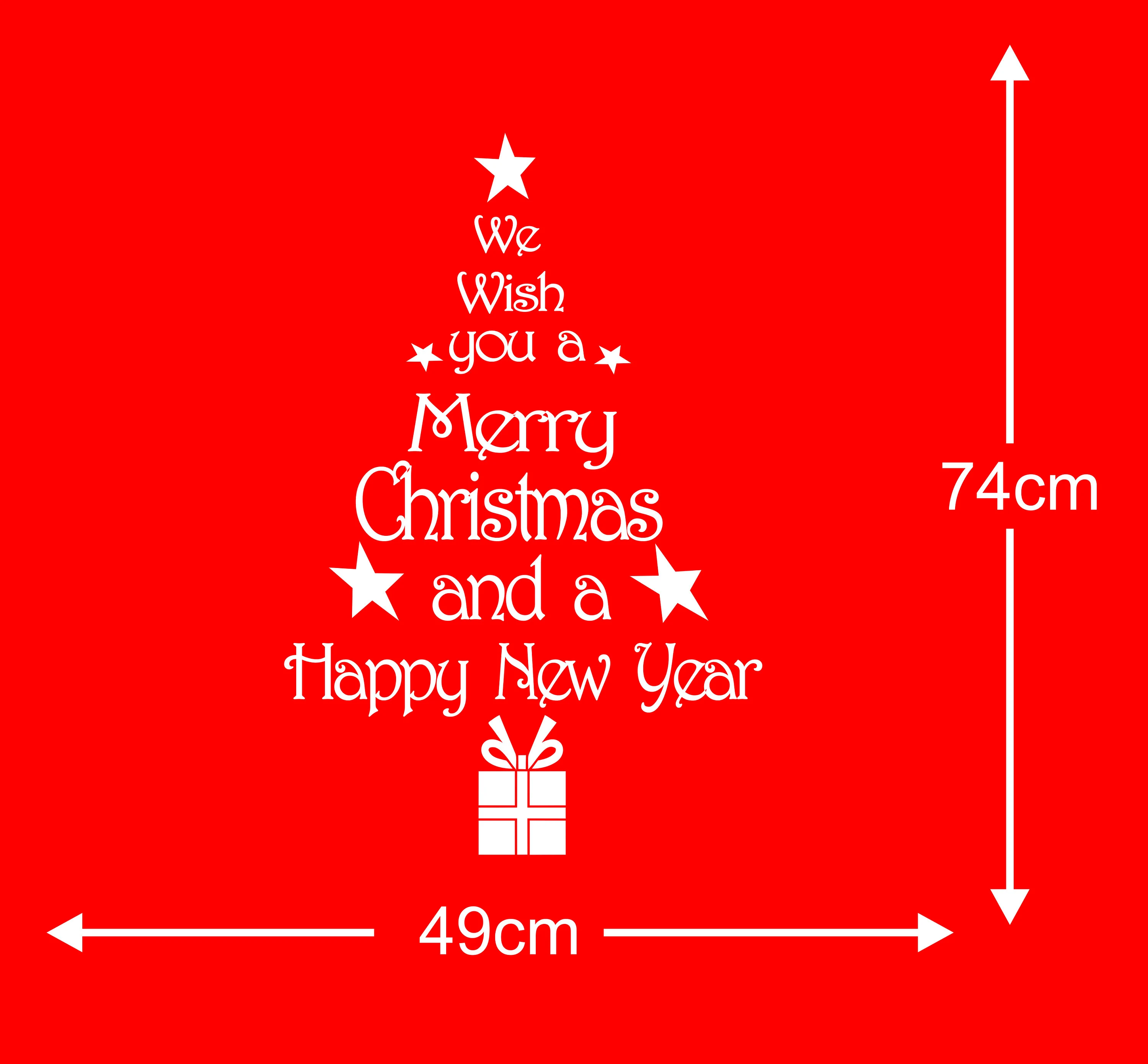 Christmas Tree Wall Art Sticker: Holiday Vinyl Decal - image 3