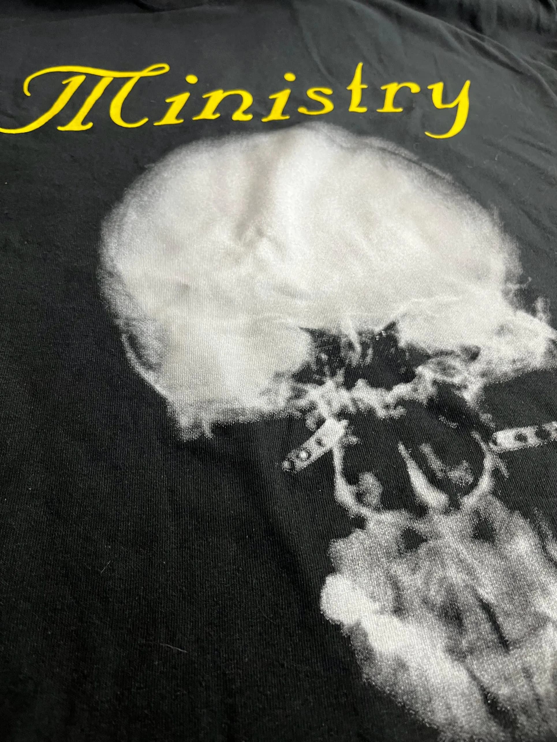 Ministry Skull Graphic T-Shirt, Officially Licensed Band Tee - image 4
