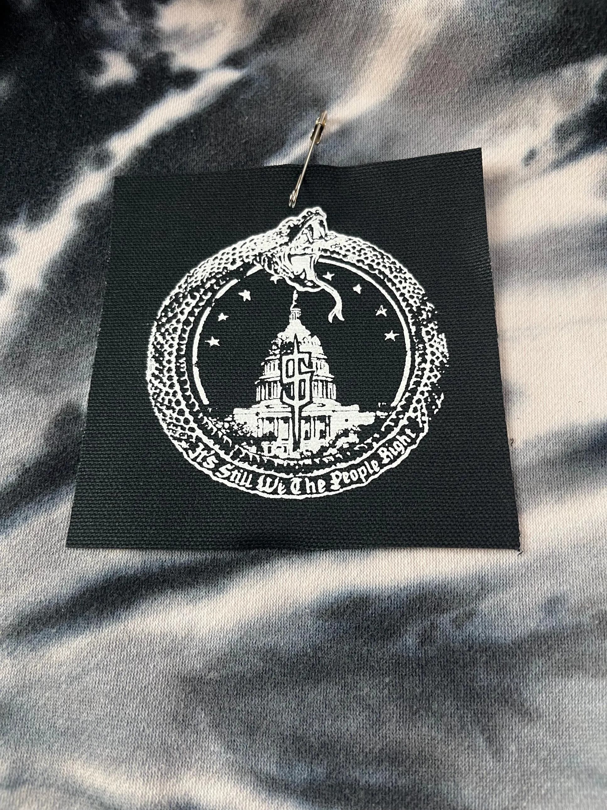 We The People Patch: Punk Snake & Capitol Design - 4" Cotton Canvas - image 4