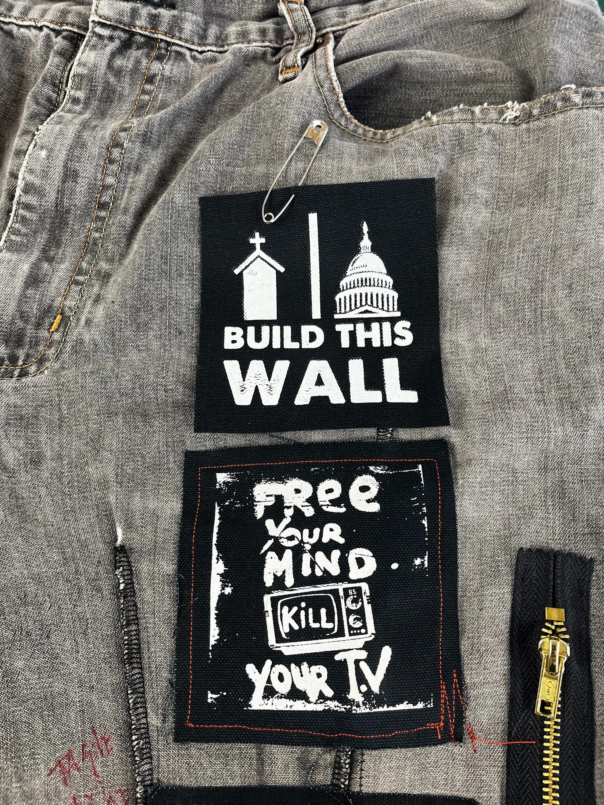 Political Punk Patch: Separation of Church & State Cotton Canvas - image 4