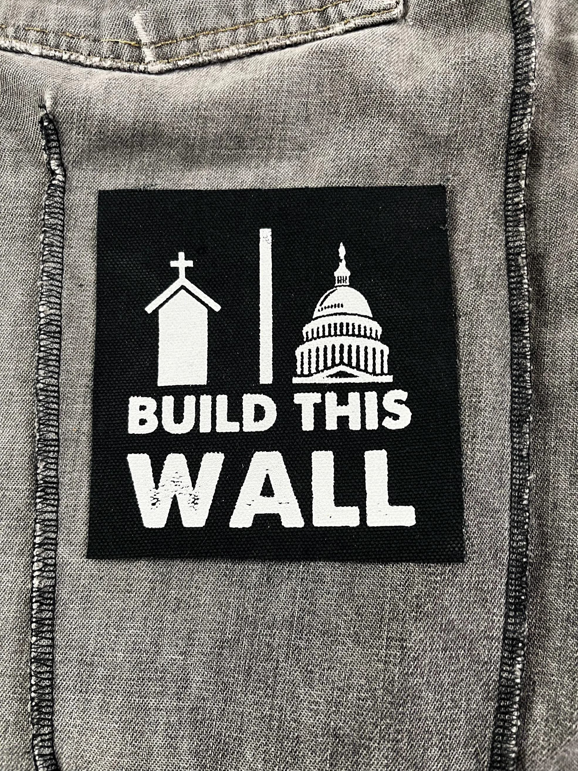 Political Punk Patch: Separation of Church & State Cotton Canvas - image 2