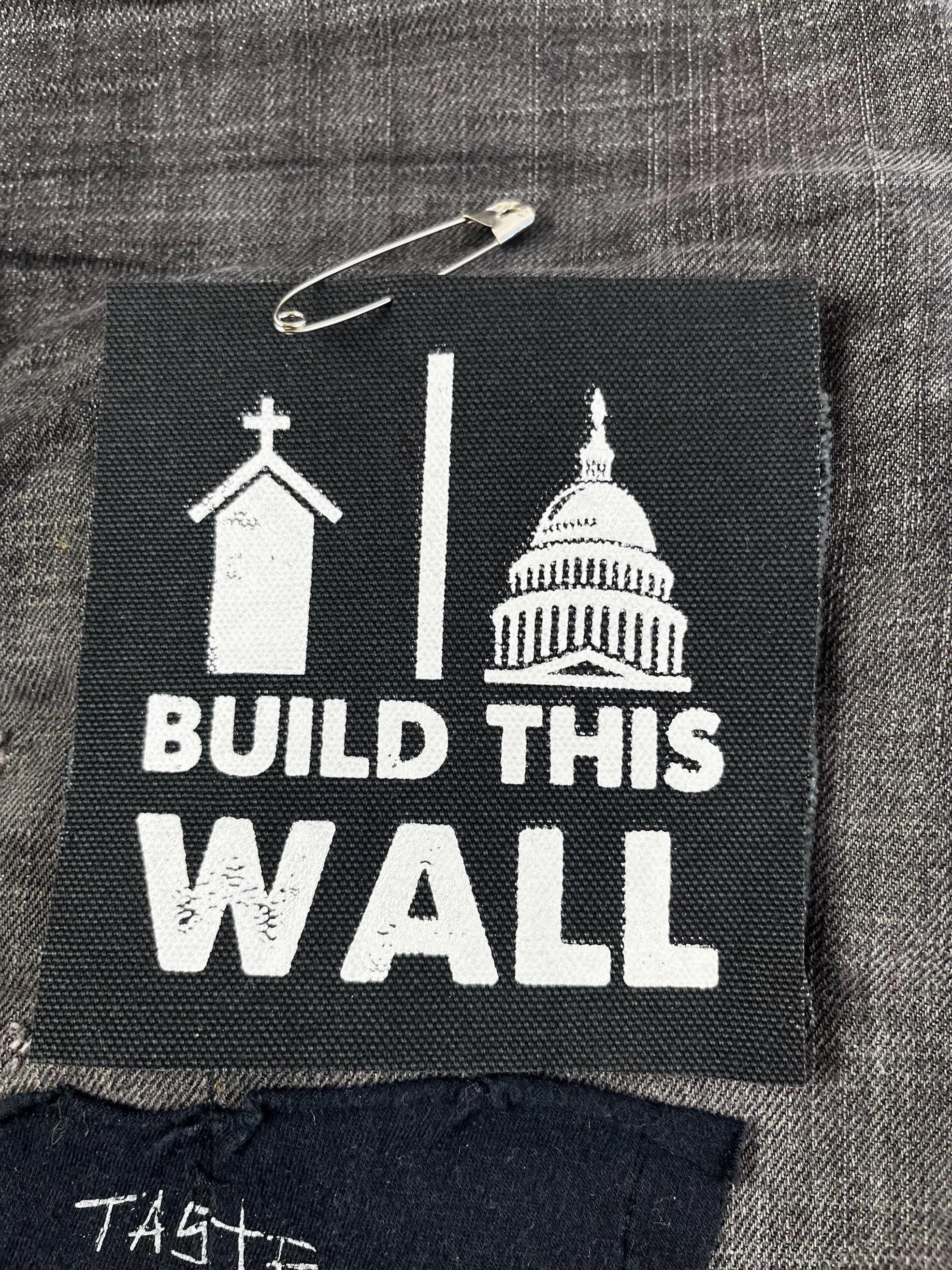 Political Punk Patch: Separation of Church & State Cotton Canvas