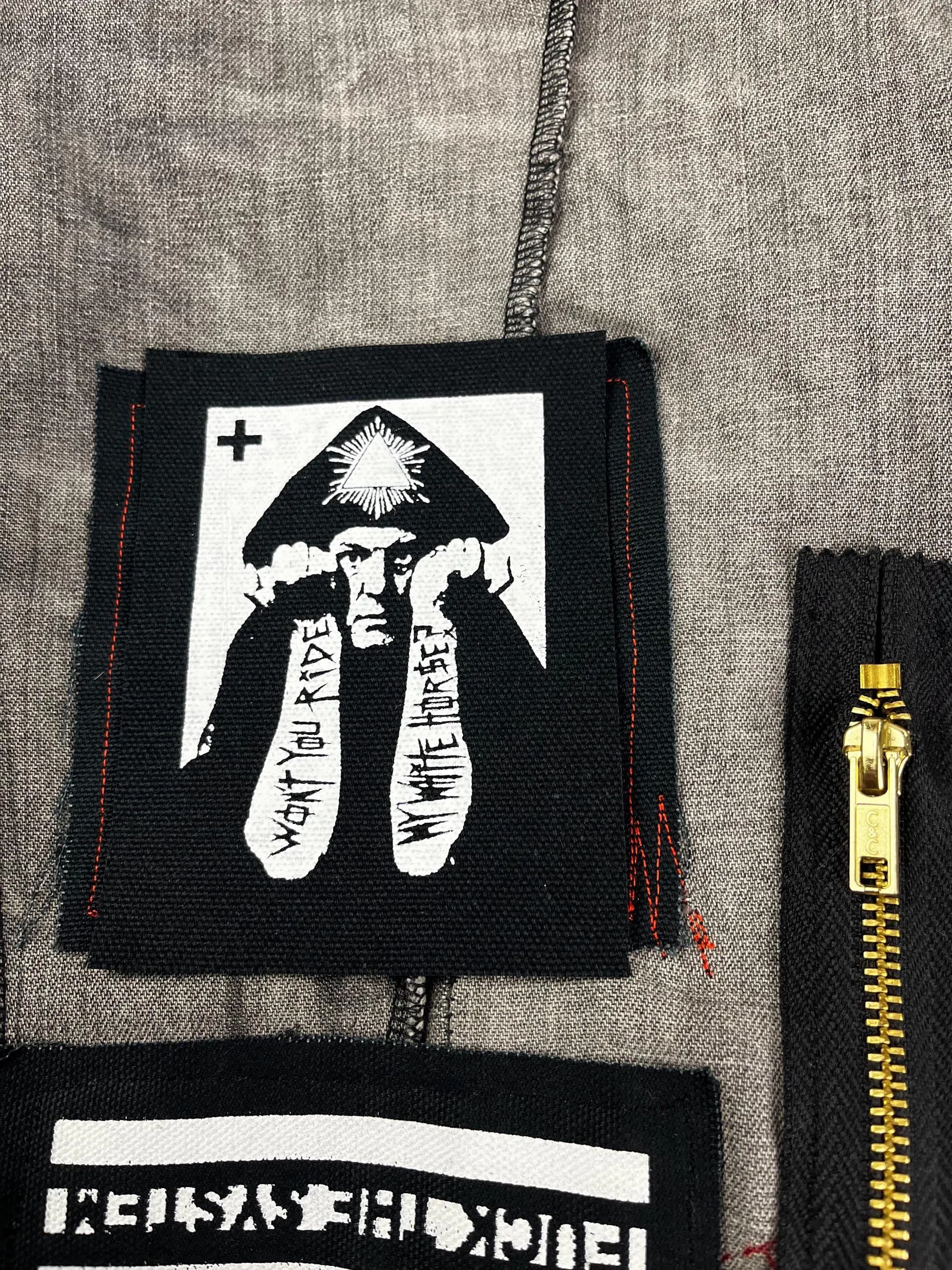 Alister Crowley Embroidered Patch: Satanic Occult Symbol - 4" Square - image 5