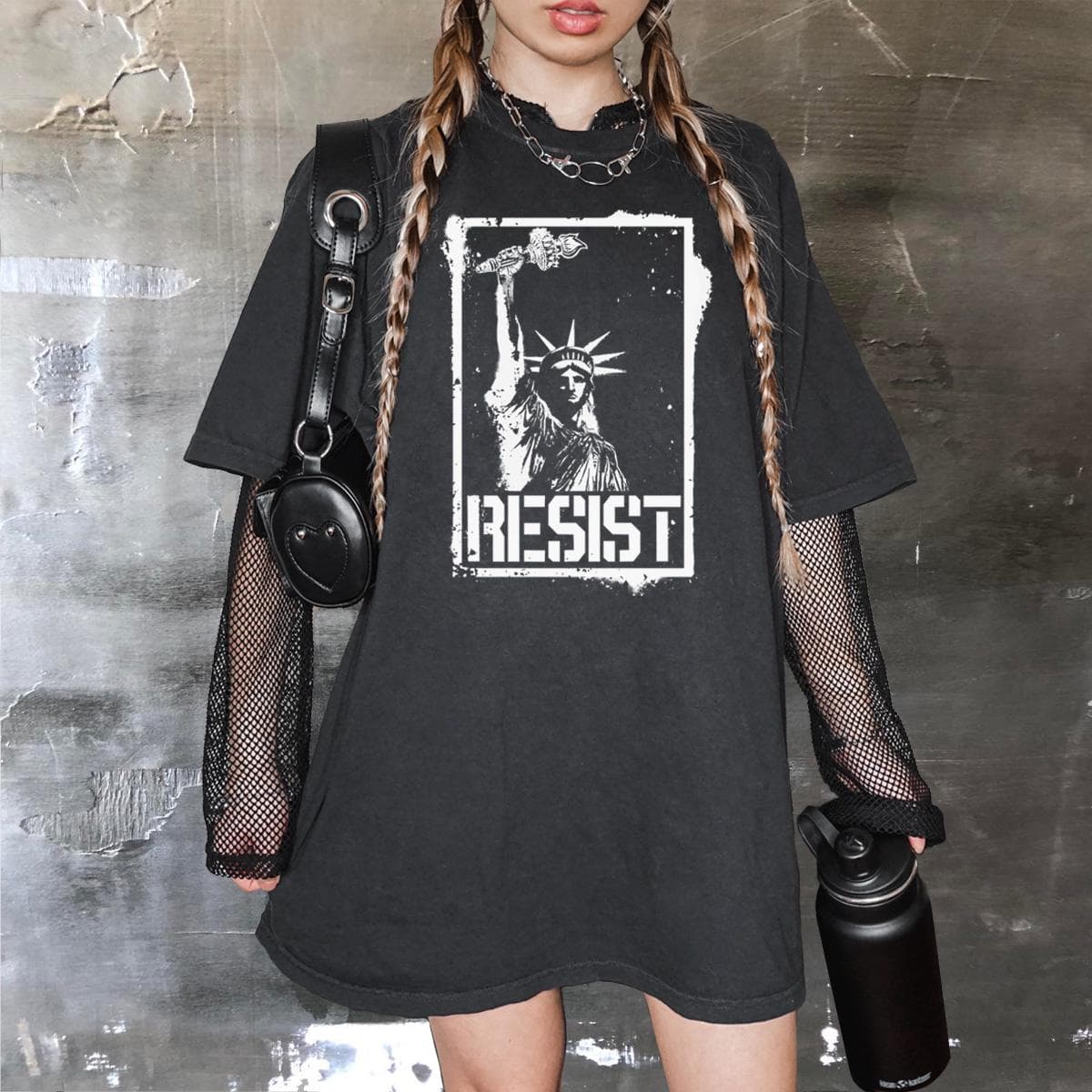 Punk Rock 'Resist' Shirt – Anti-Trump Graphic Tee for Activists Comfort Colors 1717 - image 4