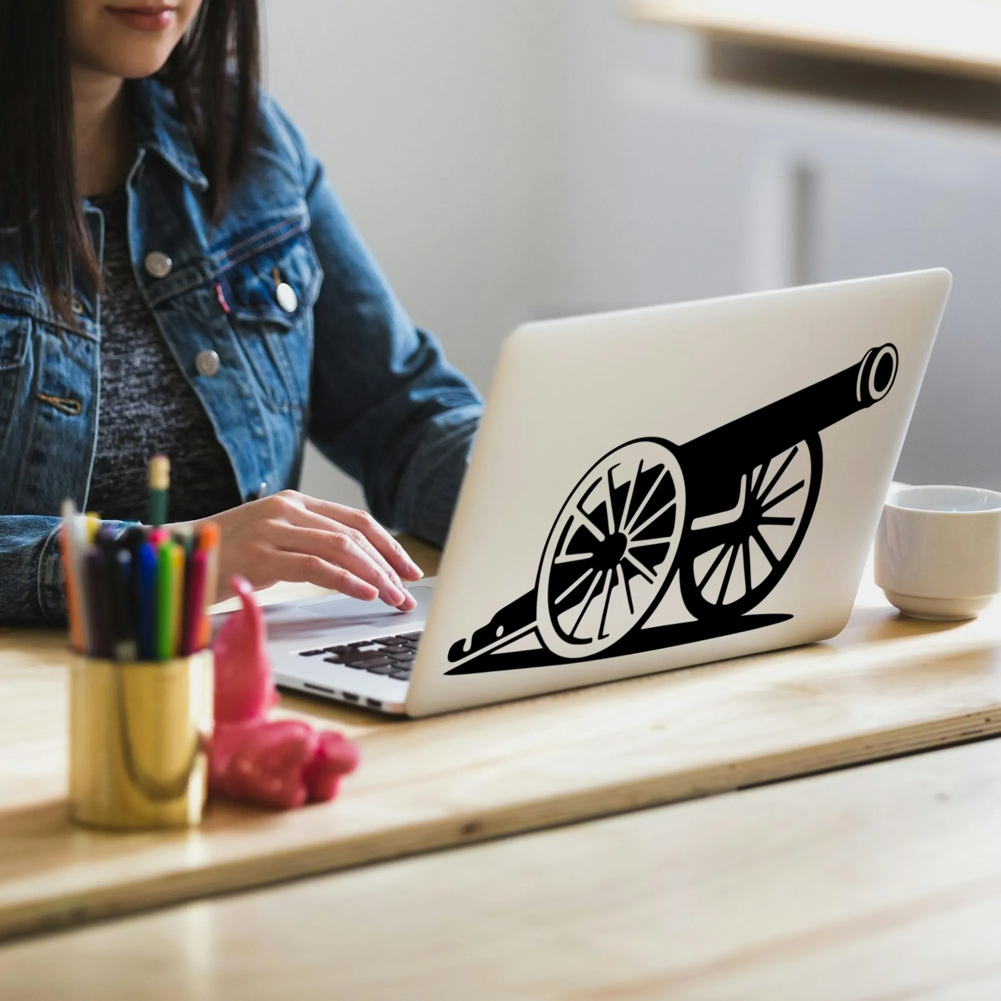 Cannon SVG DXF PNG Files for Cricut, Silhouette - Cutting, Engraving: Artillery Clipart - image 5