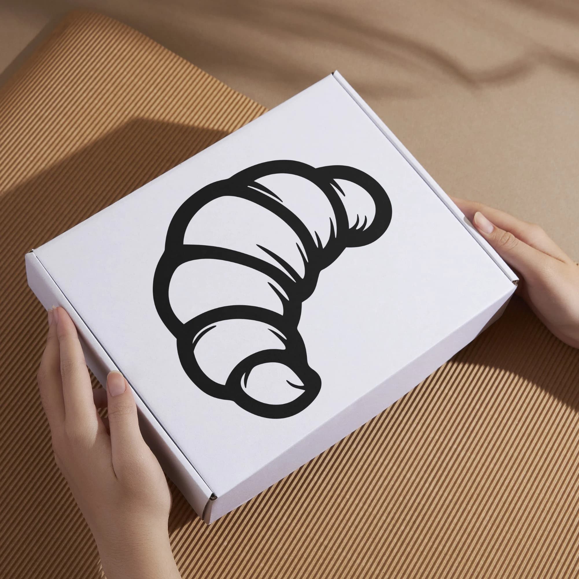 Croissant Layered SVG DXF Files for Cricut & Silhouette: Pastry PNG Clipart for Sublimation - image 5