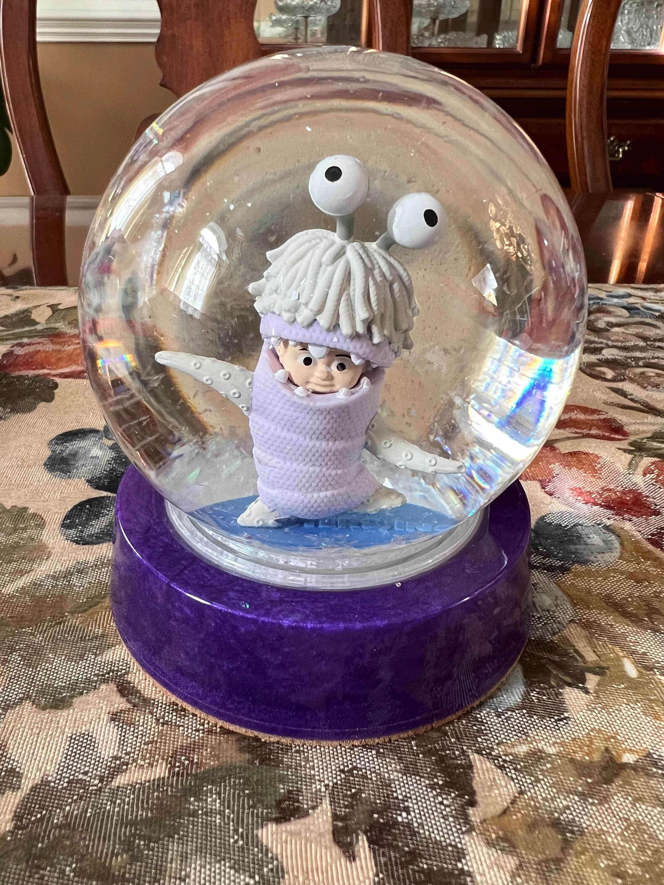 Monsters Inc. Handmade Snow Globe Holiday Gifts Stocking Stuffers Ready to Ship Sully Mike Wazowski Roz Boo - image 3
