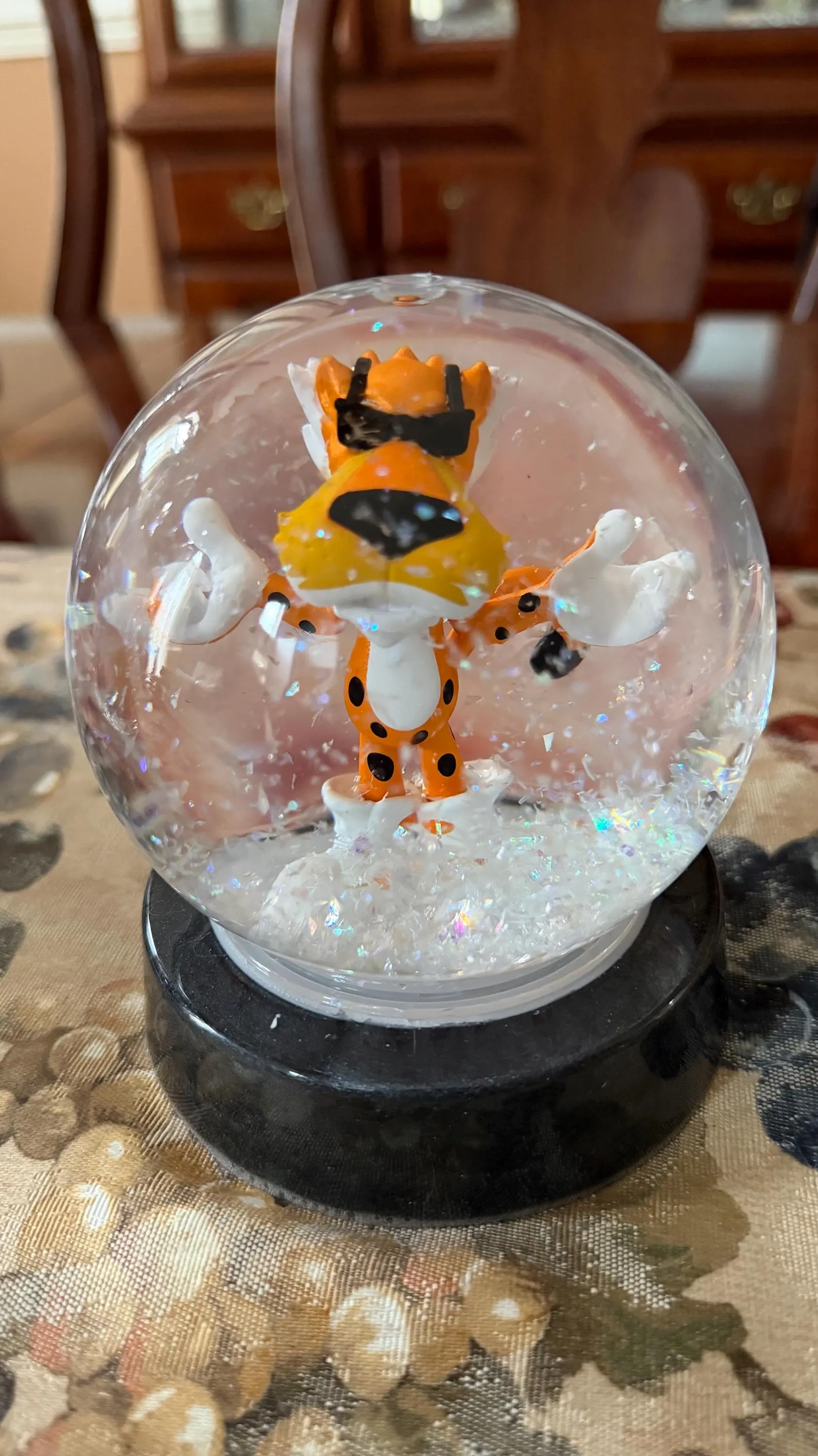 Cheetos Chester Cheetah Themed Snow Globe Birthday Children Holiday Gifts Ready to Ship - image 3