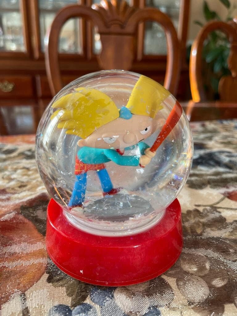 Hey Arnold Nickelodeon Anime Cartoon Snow Globe Birthday Children Holiday Gifts Ready to ship - image 4