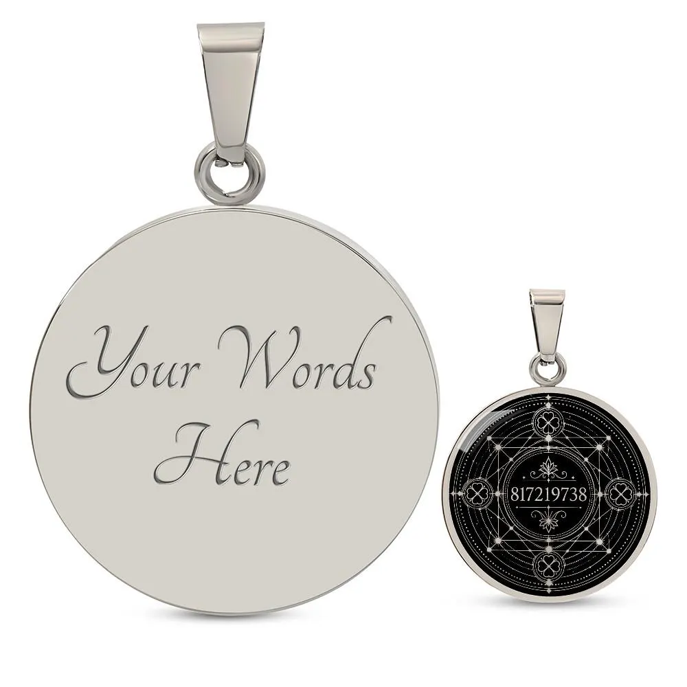 Grabovoi Code Good Luck Necklace Lucky Number Pendant Manifestation Jewelry 817219738 Talisman - image 5