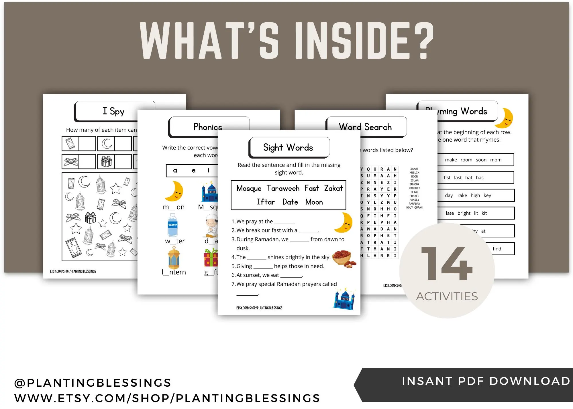 RAMADAN KIDS PRINTABLE Activity Book Ages 5-6 | Activities Eid Ramadan Islam - image 2