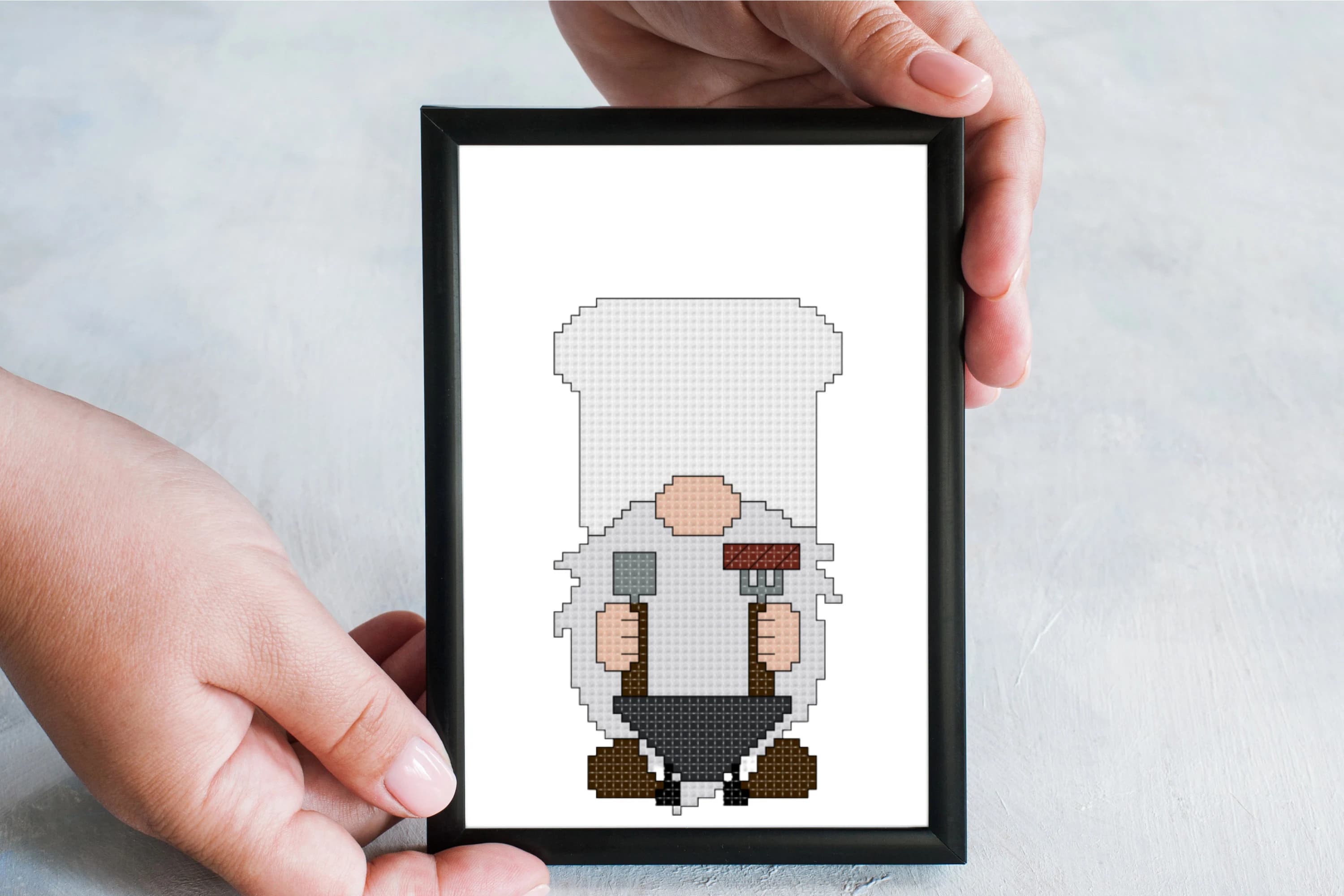 Chef Gnome Cross Stitch Pattern, Cook Gnome Cross Stitch Pattern, Kitchen Gnome Cross Stitch Pattern, Cross Stitch Elf - image 3