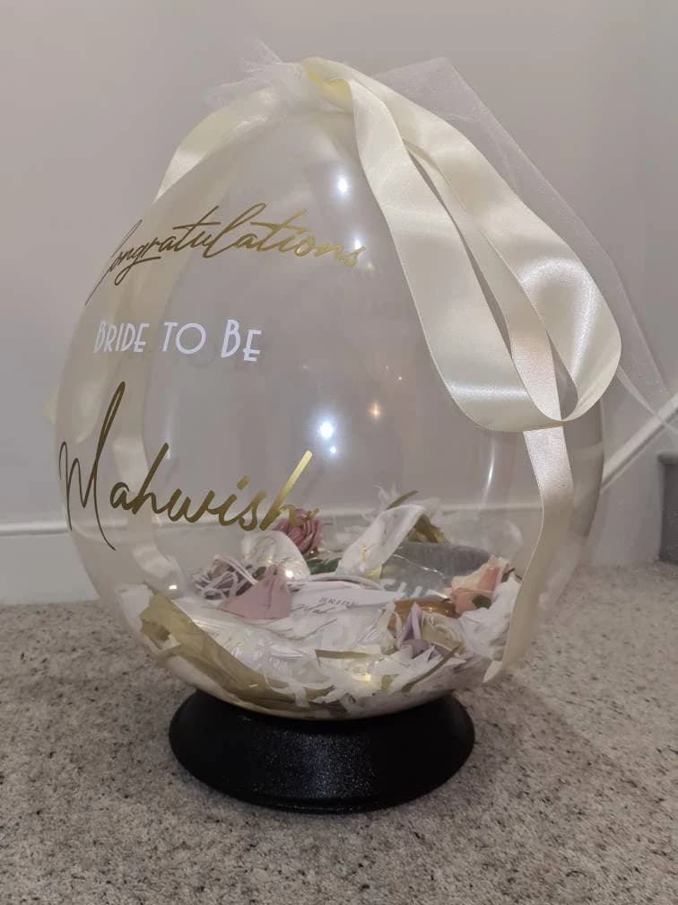 Personalised Bridal Balloon/Bridesmaid Gift Hamper – Bride-to-Be Present - image 5