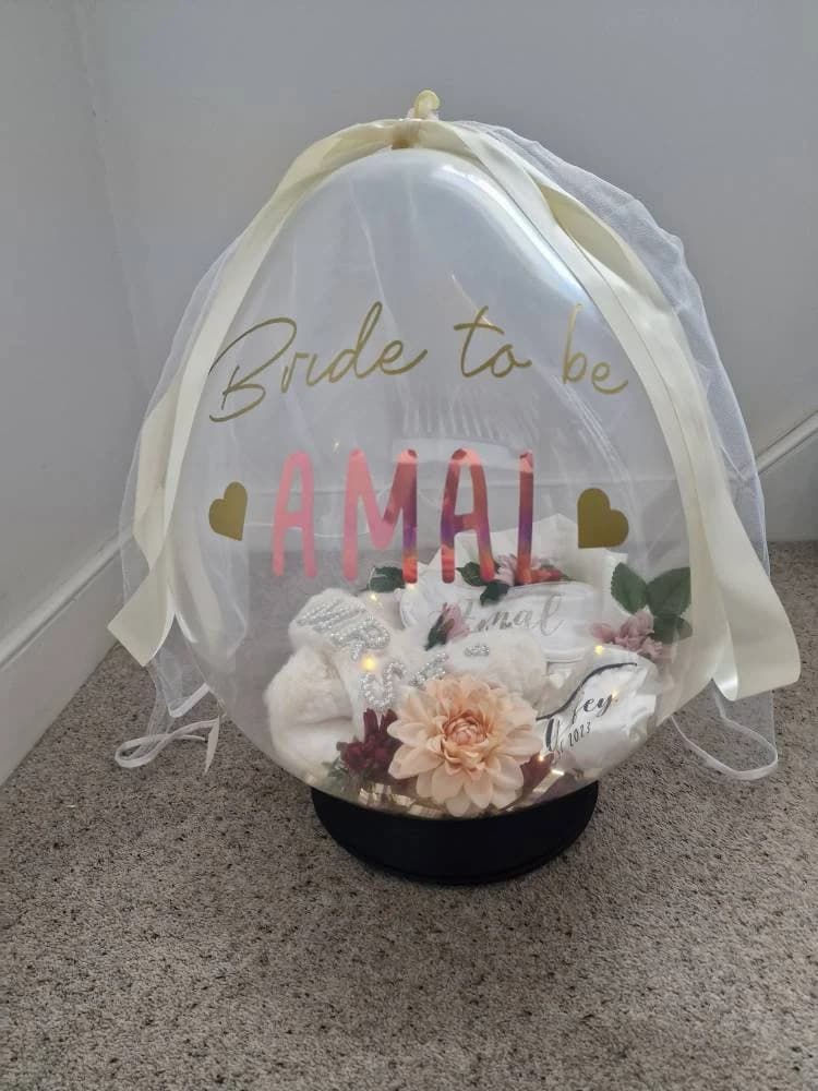 Personalised Bridal Balloon/Bridesmaid Gift Hamper – Bride-to-Be Present - image 3