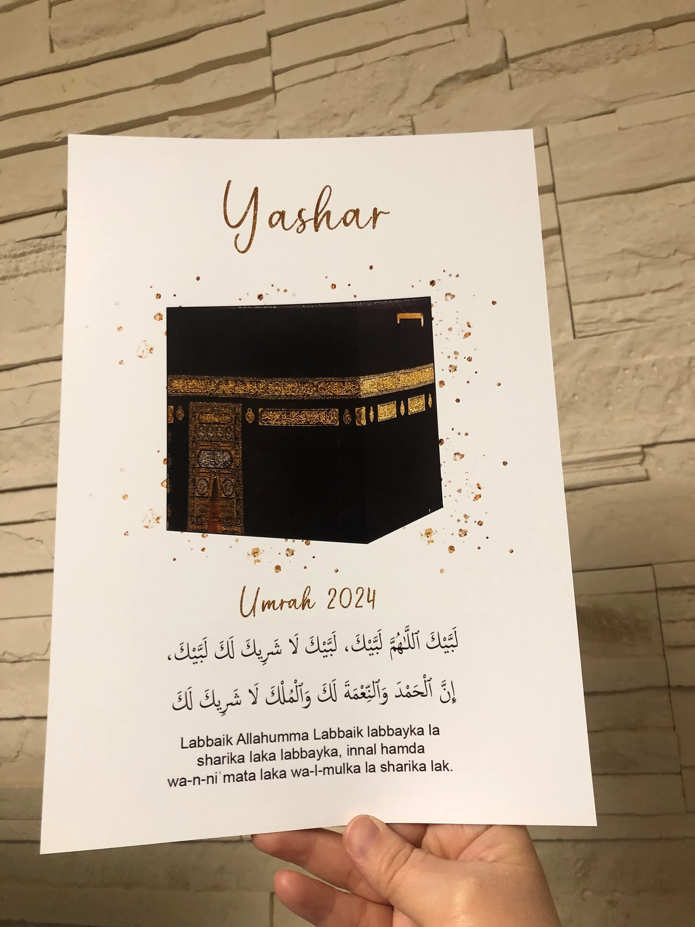 4406-0356-4186 Islamische Geschenke, Hac Poster, Umrah Geschenk, Hajj Geschenk, Hadsch Poster, islamische Wandbilder - image 4