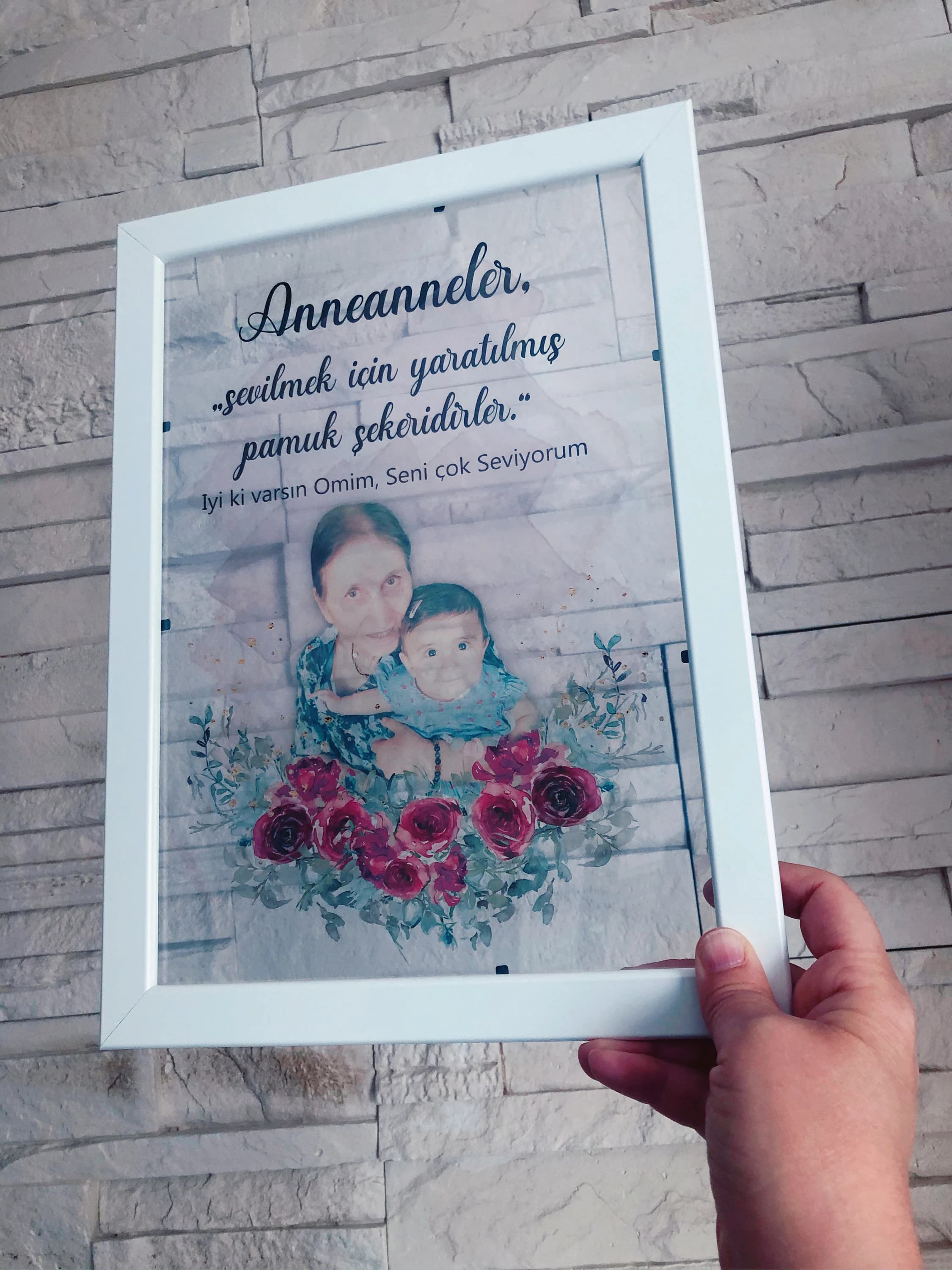 1417-5646-4437 Anneanne, Babaanne, Geschenk für Oma, Anneler Günü, Geburtstag, Geschenkideen, Muttertag