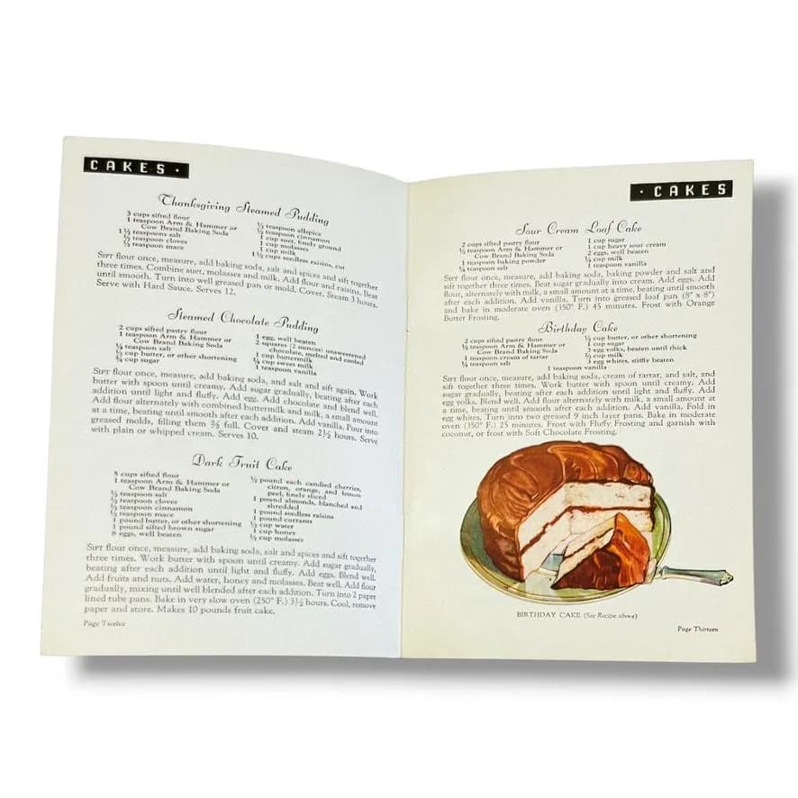 Successful Baking Cookbook Recipe Booklet Arm & Hammer Advertising Ephemera - image 5