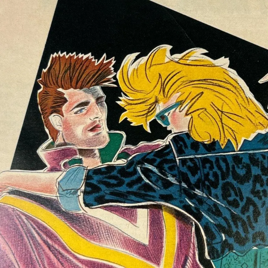 Fashion Illustration Lois Sportswear 1983 Advertising Ephemera Glamour Magazine - image 4