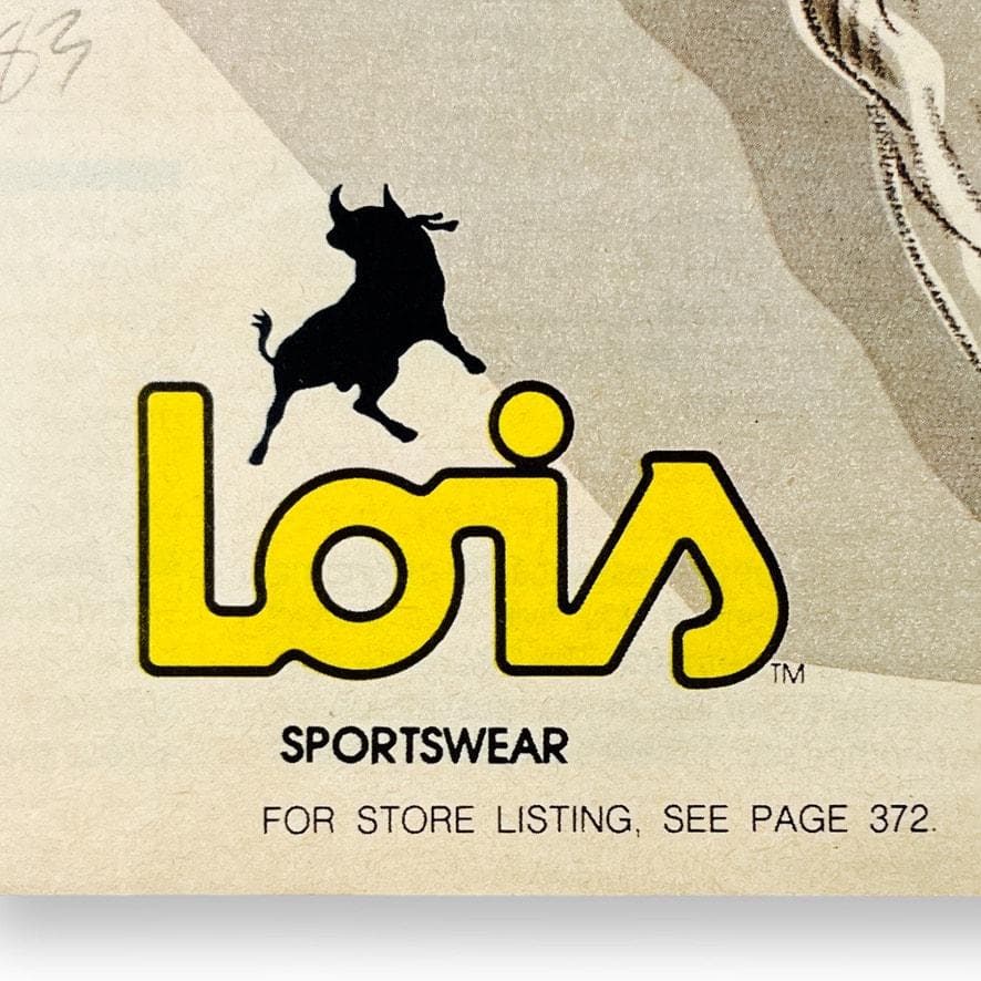 Fashion Illustration Lois Sportswear 1983 Advertising Ephemera Glamour Magazine - image 5