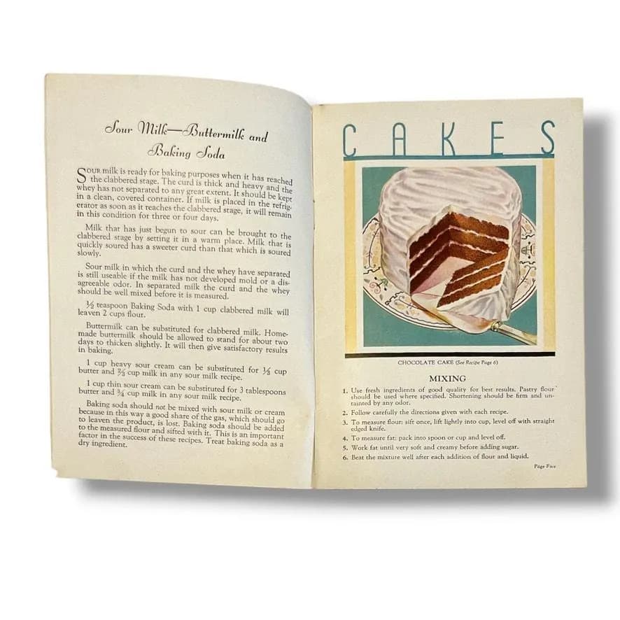 Successful Baking Cookbook Recipe Booklet Arm & Hammer Advertising Ephemera - image 4