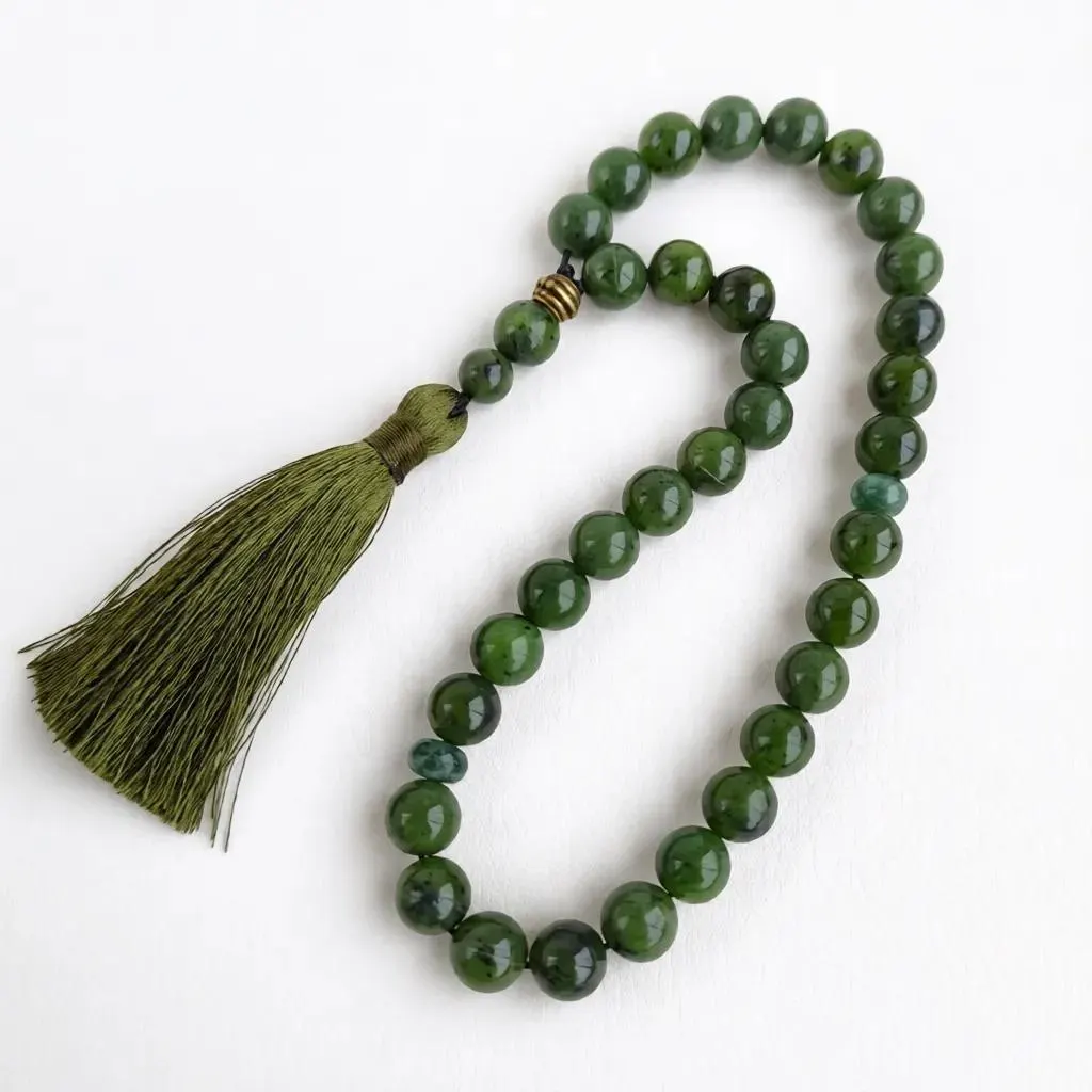 Green tasbih beads 33 bead prayer beads Tasbeeh beads Worry beads for men