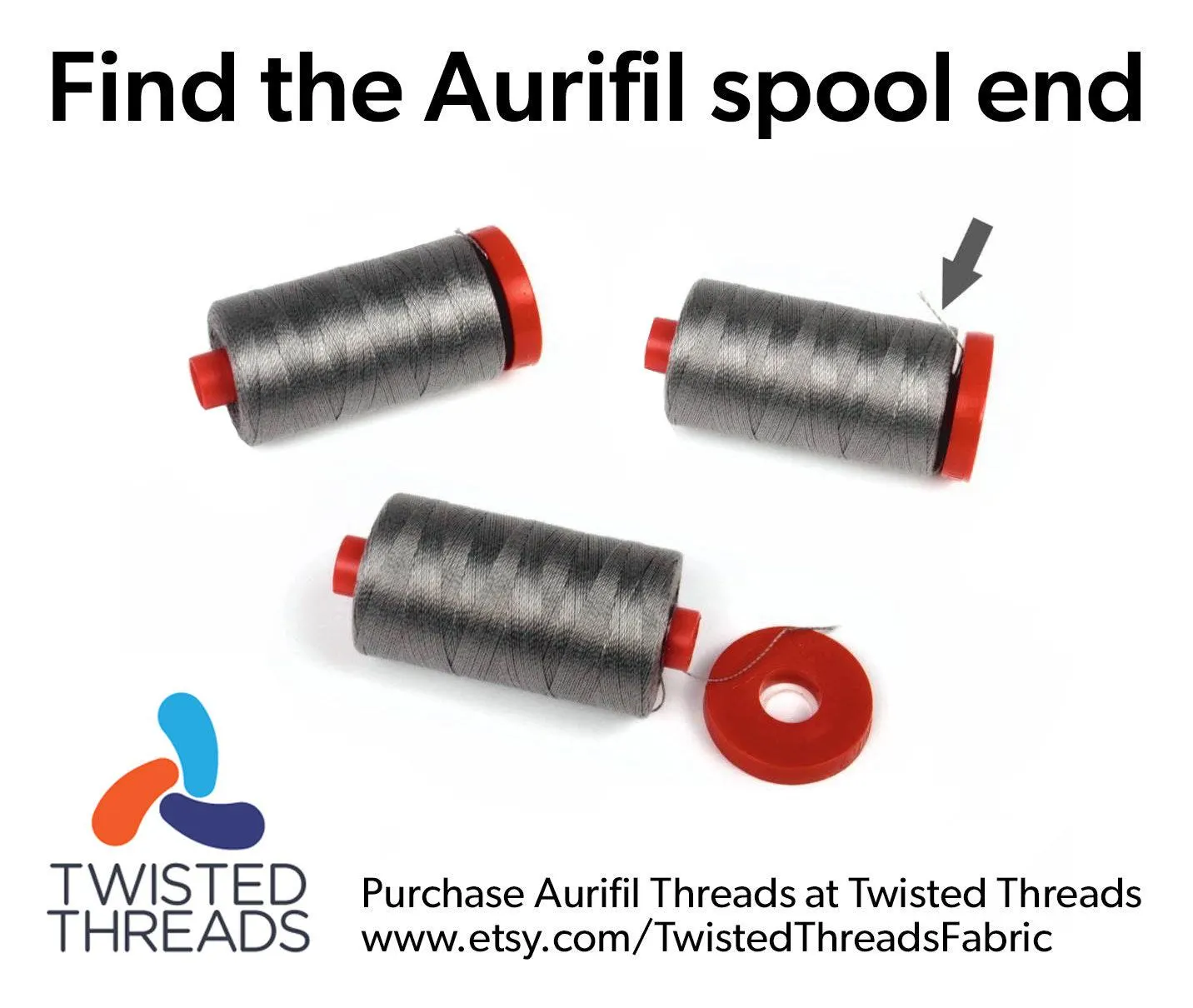 Aurifil 40 weight Large Spool Color 2140 Orange Mustard Yellow Gold - image 3