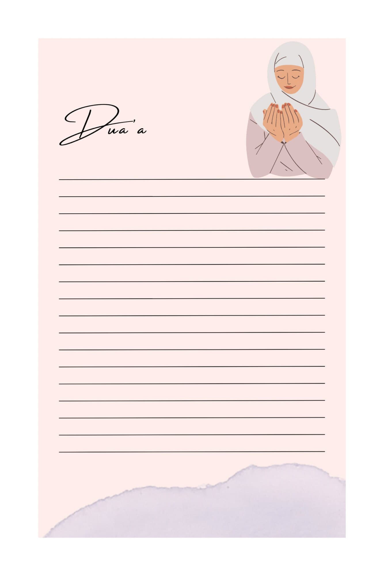 Personal Muslimah Prayer Tracker and Journal , Muslim woman notebook, Muslim Journal, Sarah Tracker - image 2