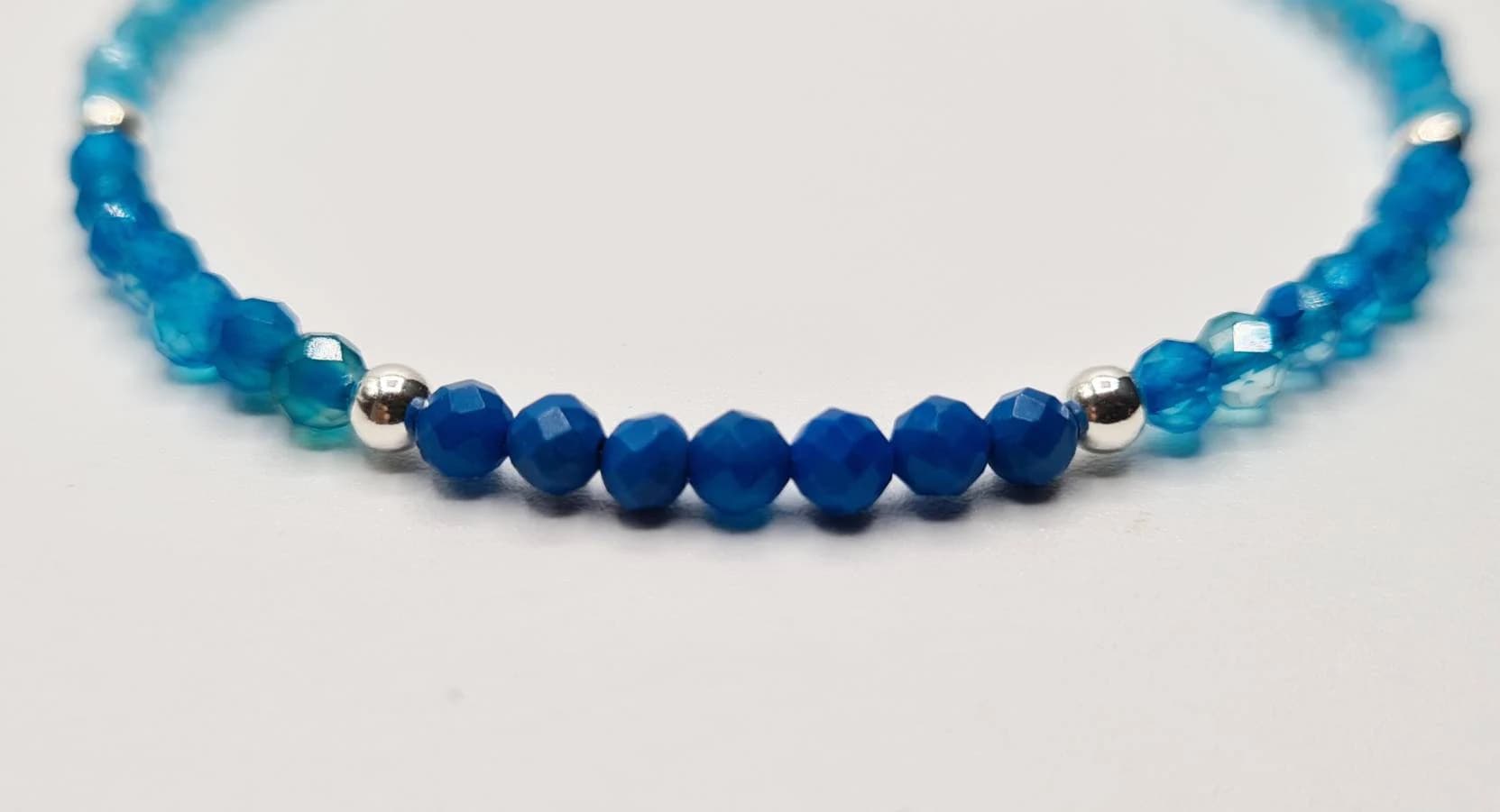 Blue Apatite Ombre Bracelet in Sterling Silver - image 3