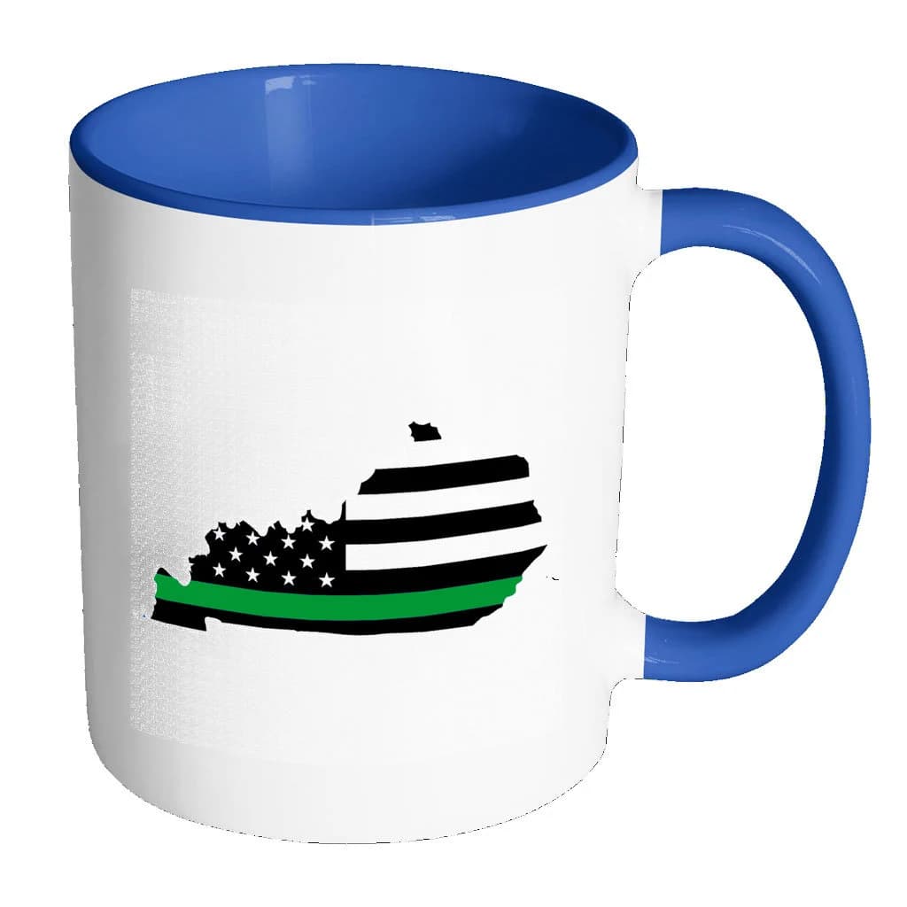 Thin Green Line, Coffee, Tea, Mug, Soldier, Military, Army, Navy, Air Force, Marines, National Guard, Kentucky, KY, Family, Veteran, Retired - image 4