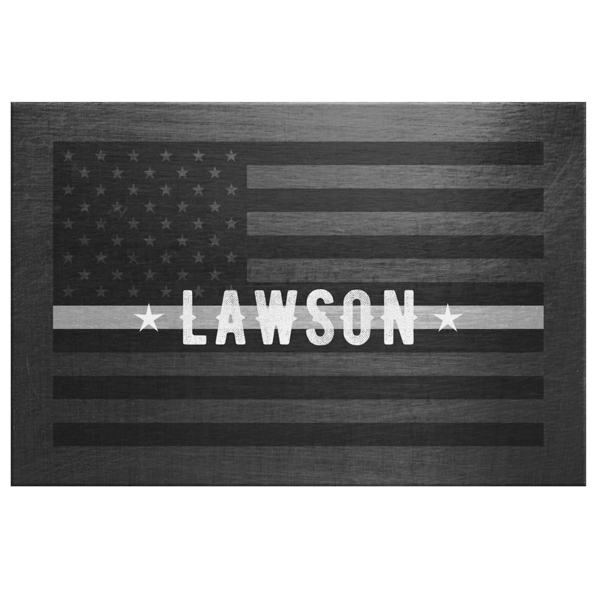 Correctional Officer | Thin Silver Line | Thin Grey Line | Thin Gray Line | Grunge Canvas Wall Art | Prison Guard - image 5