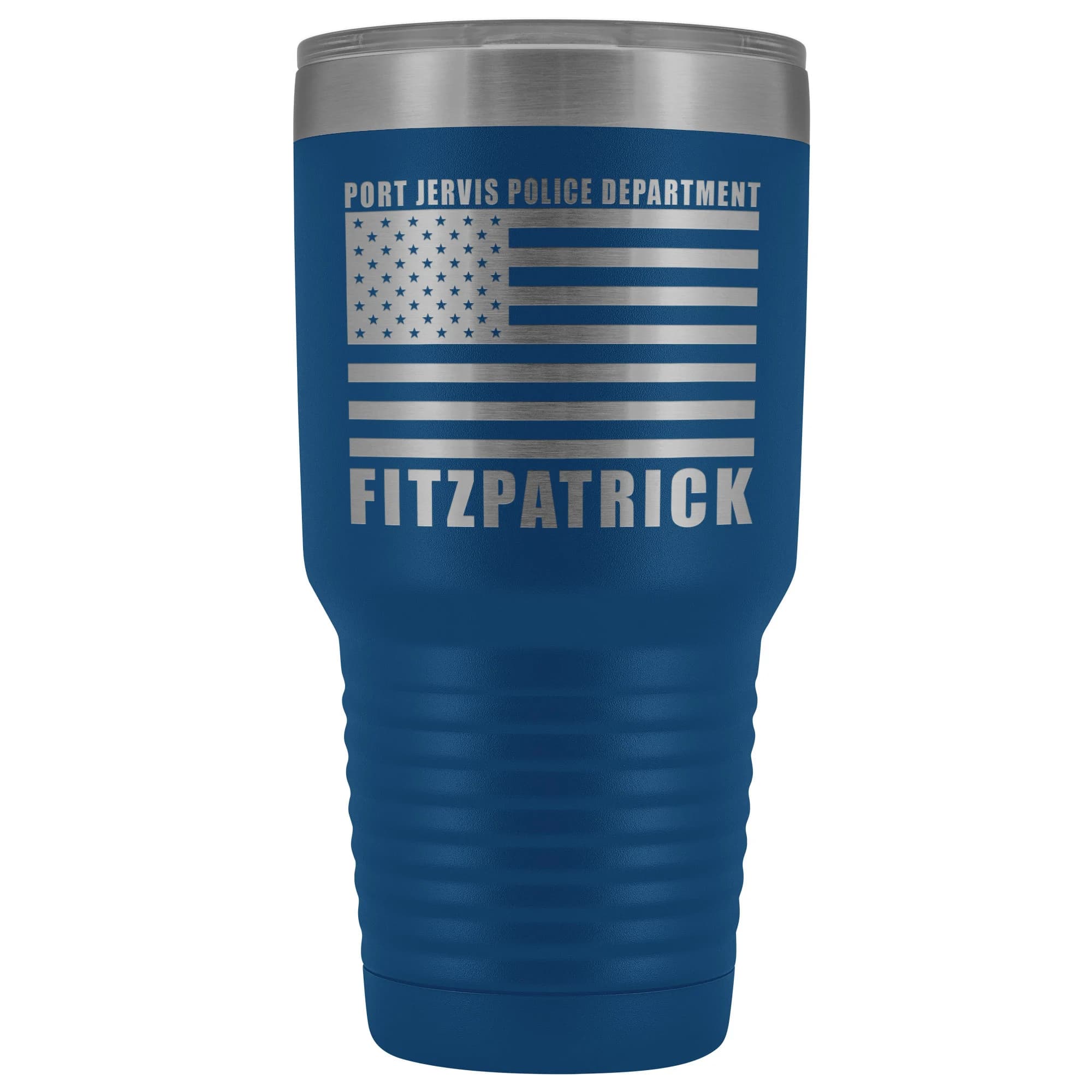 Customizable | Port Jervis | Tumbler Cup | 30 oz | Police Officer Gifts | Thin Blue Line | American Flag - image 2