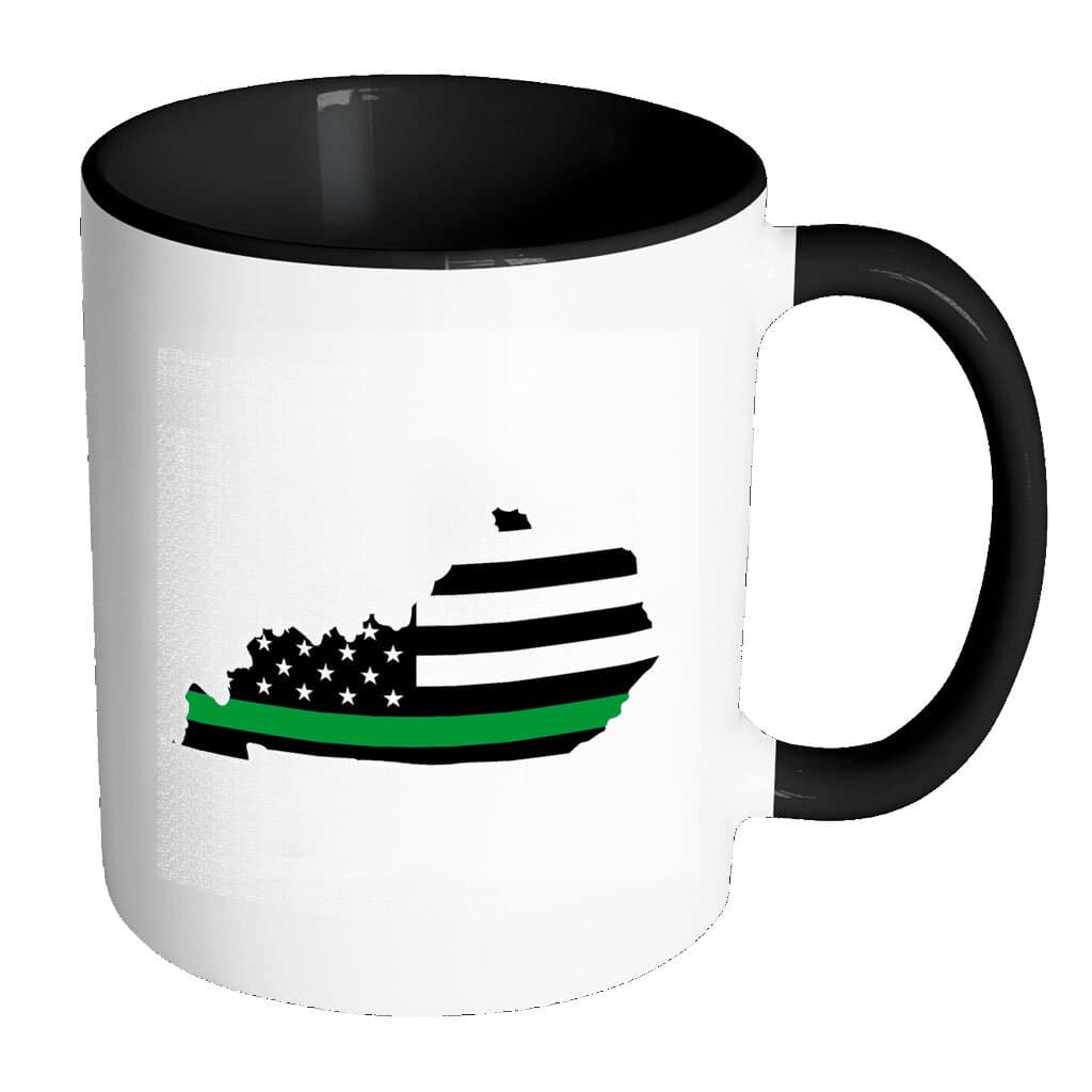 Thin Green Line, Coffee, Tea, Mug, Soldier, Military, Army, Navy, Air Force, Marines, National Guard, Kentucky, KY, Family, Veteran, Retired - image 3