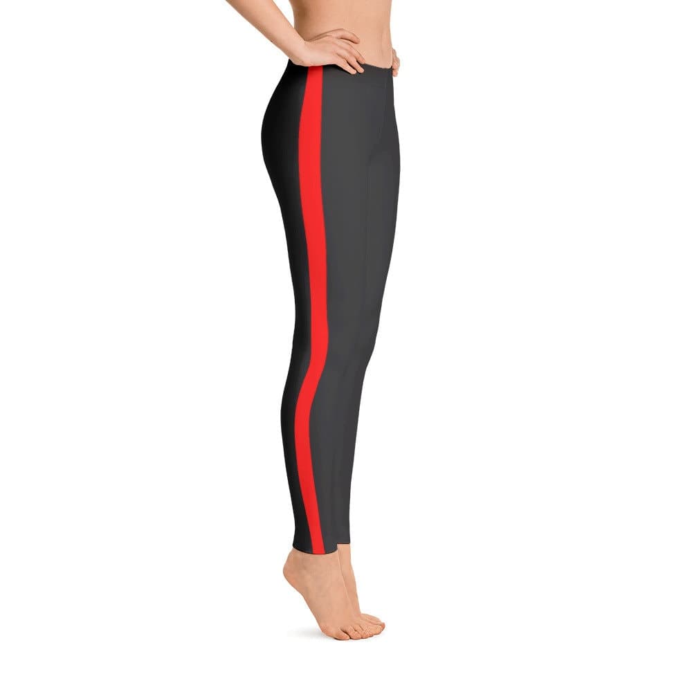 Womens | Thin Red Line | Leggings | Firefighter Gifts | Firefighter | Gym | Workout | Tights | Spandex | Running | Yoga - image 5