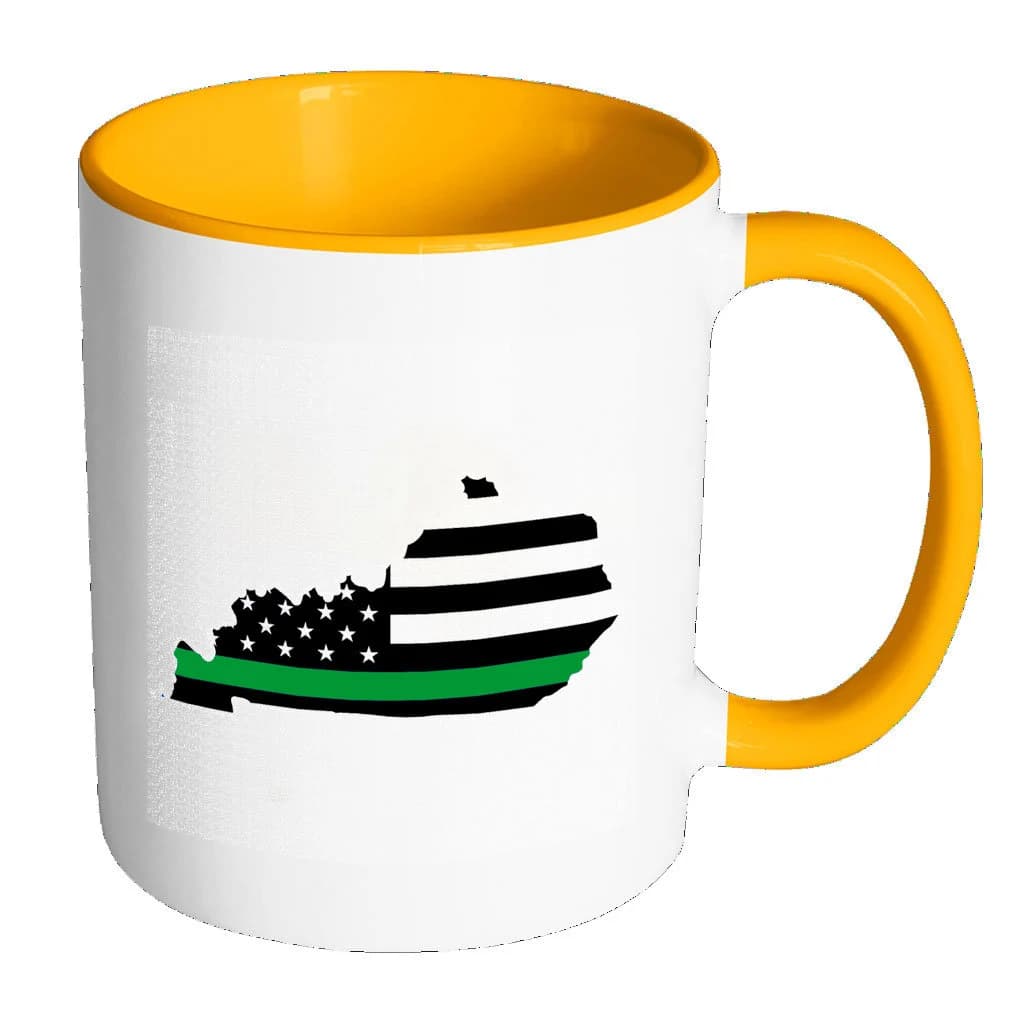 Thin Green Line, Coffee, Tea, Mug, Soldier, Military, Army, Navy, Air Force, Marines, National Guard, Kentucky, KY, Family, Veteran, Retired - image 5