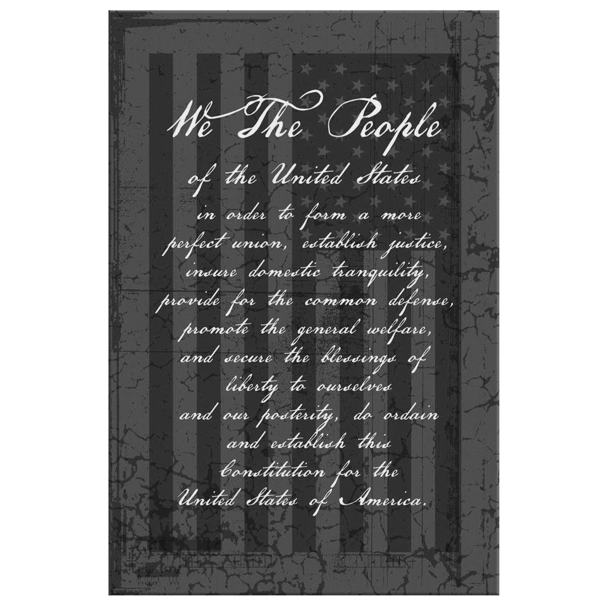 Customizable We The People Constitution Canvas Wall Art USA Freedom Quotes About Life American Patriotic Independence Day Military - image 3