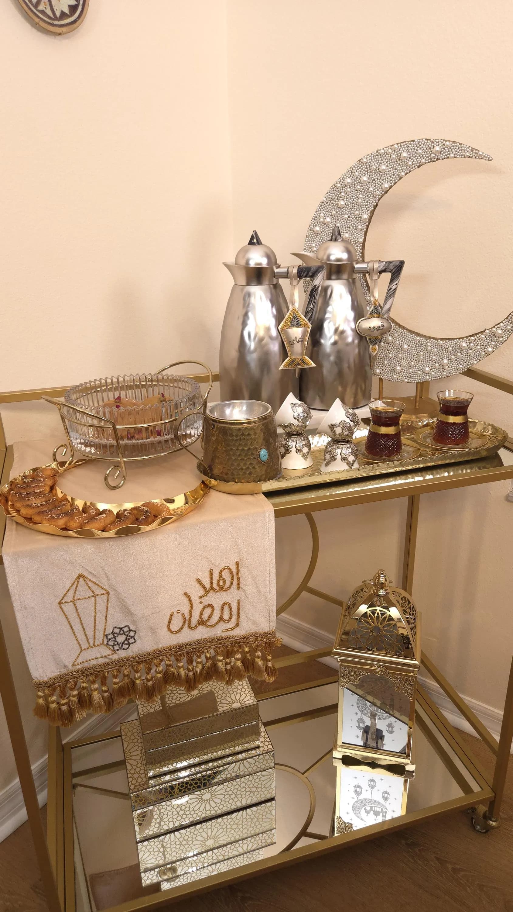 Ramadan Table runner, Ramadan table setting, Ramadan tray cloth, Islamic tableware, Iftar gathering decor - image 5