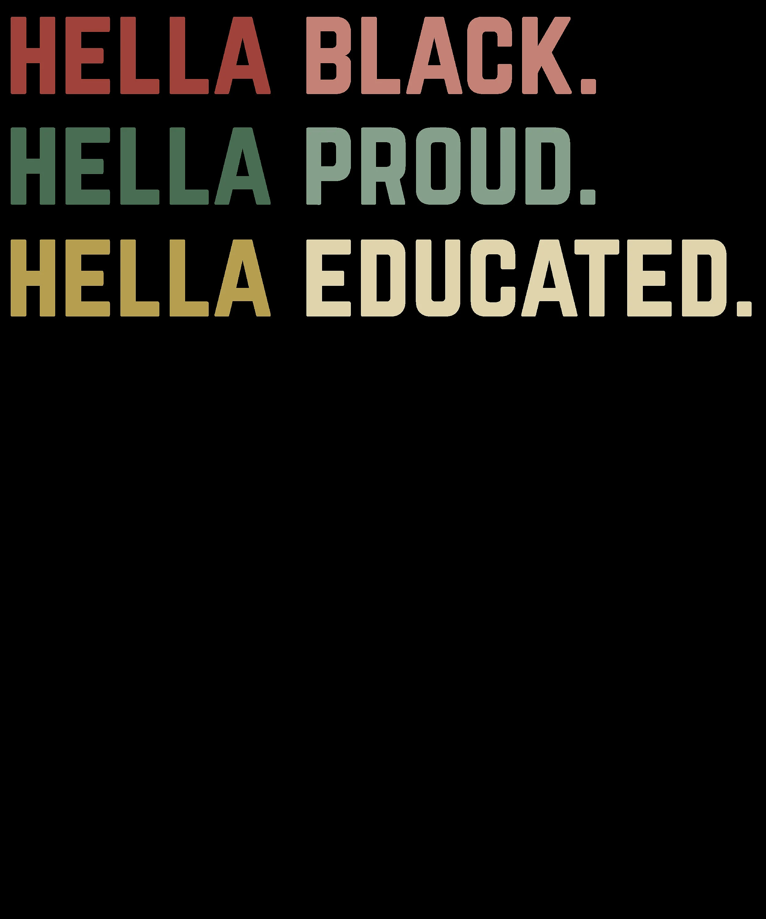Black Pride Shirt, Black American Gift, African American, Black History Month, Black Lives Matter, Hella Black Hella Proud Hella Educated - image 5