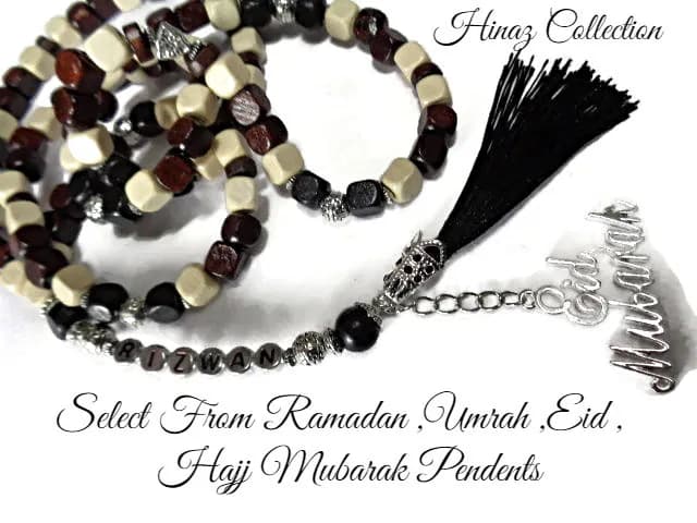 Personalized tasbeeh,Ramadan ,Eid Mubarak,,Umrah ,,Hajj Mubarak,have any name added,,55,99,100 bead Islamic Gifts