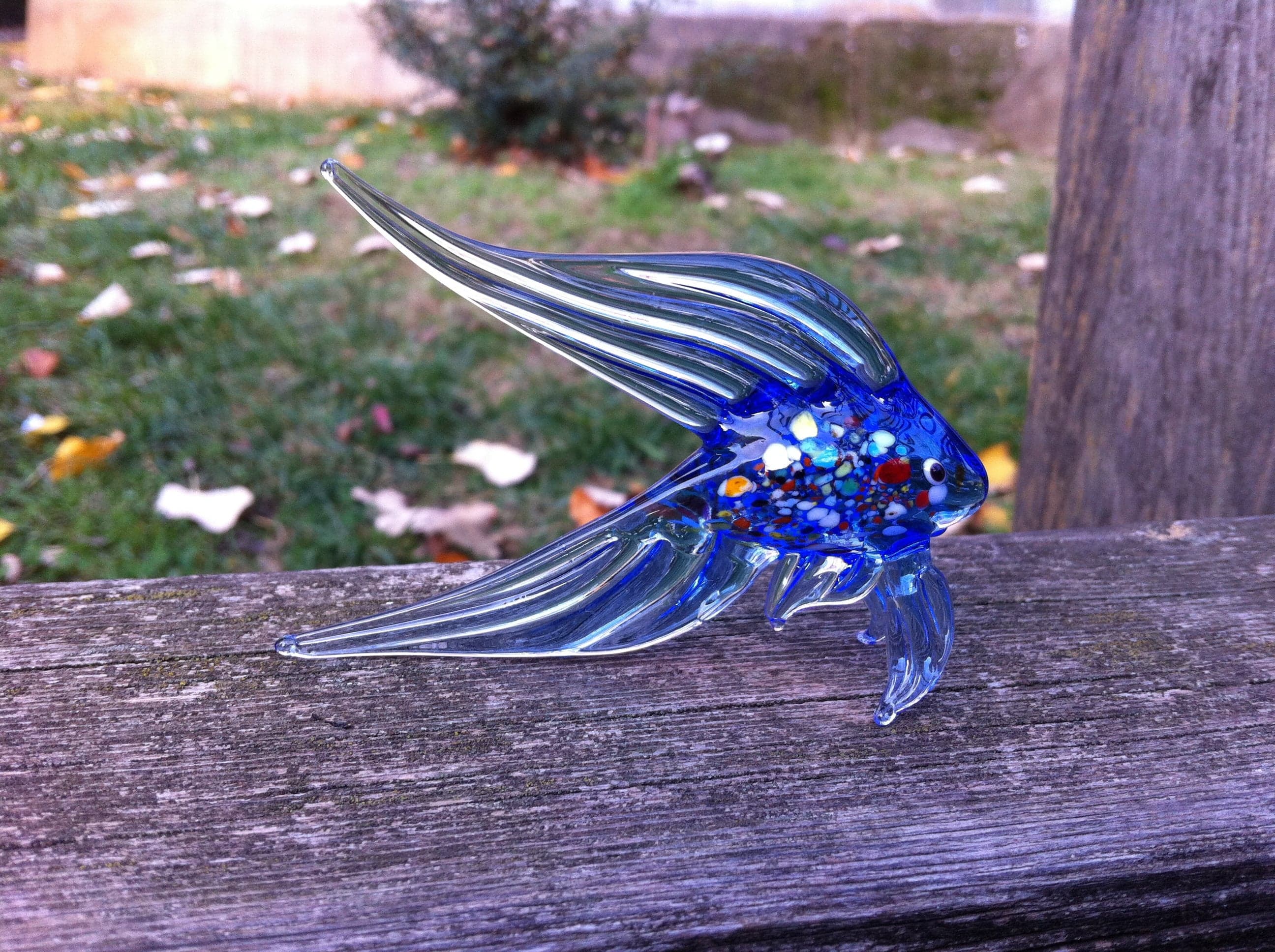 Glass fish, hand blown fish figurine, fish ornament, art glass fish, glass sea animals, murano fish, miniature fish, glass pisces