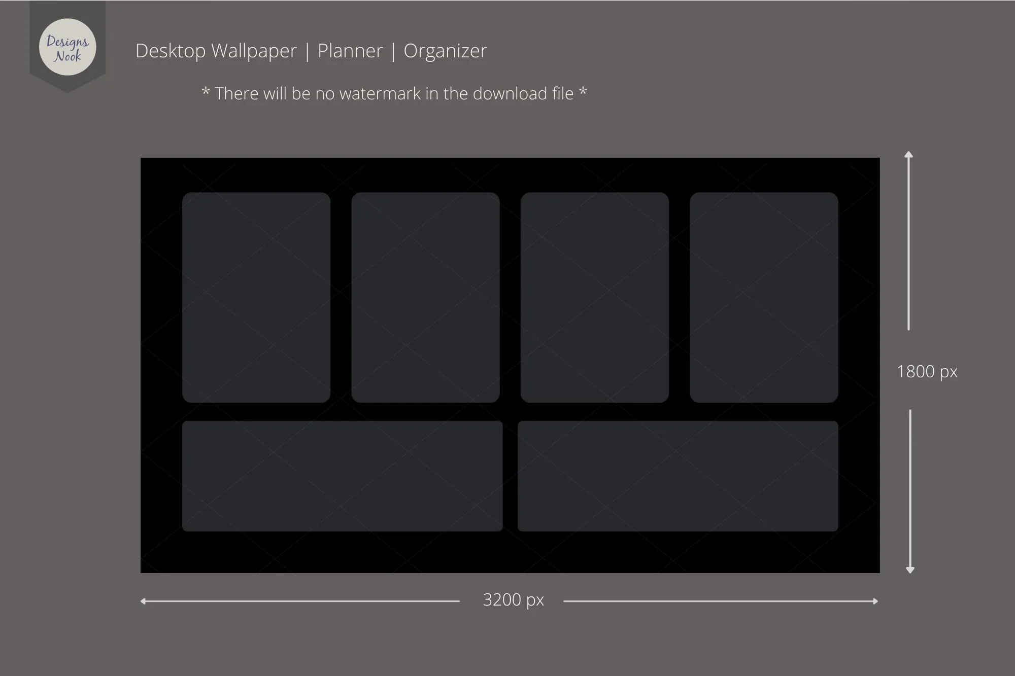 Minimalist Desktop Wallpaper, Digital Background, Minimalist Desktop Organizer, Computer Folder and Files Organizer, Blank Desktop Organizer - image 4