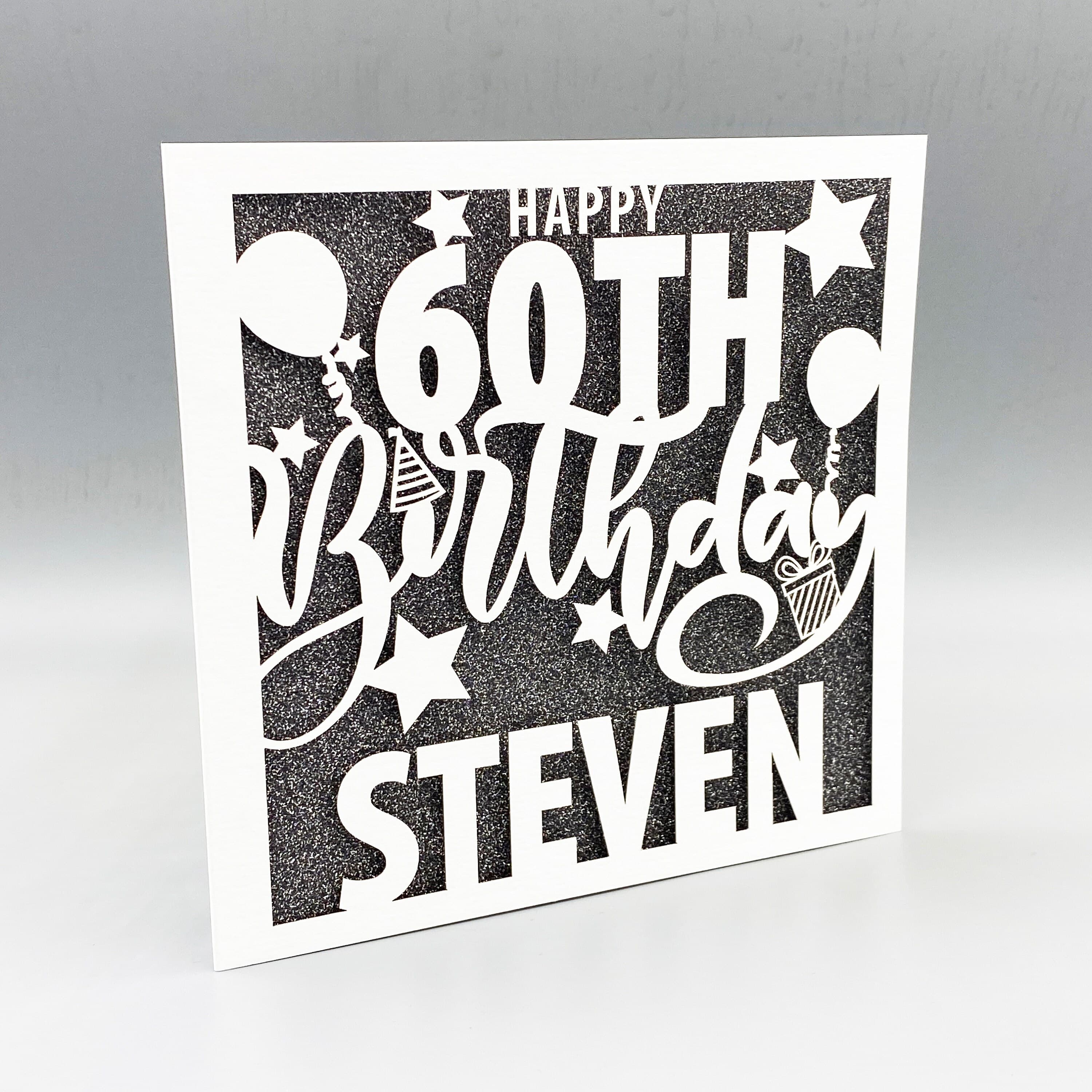 Personalised 21st Birthday Card, 21st Card for Her, Custom Name Card, Luxury Laser Cut Birthday Card, 21st Gift - image 5