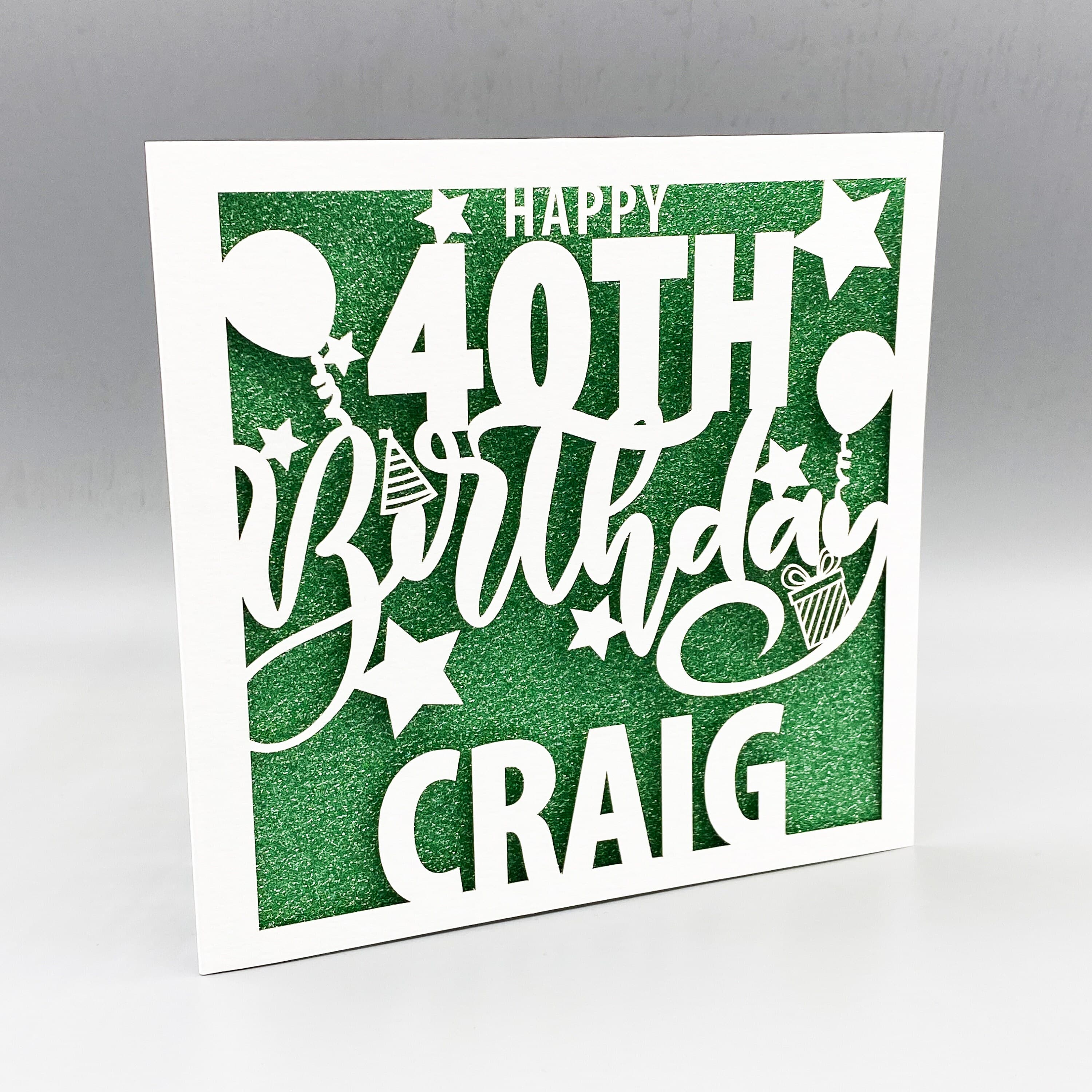 Personalised 21st Birthday Card, 21st Card for Her, Custom Name Card, Luxury Laser Cut Birthday Card, 21st Gift - image 3