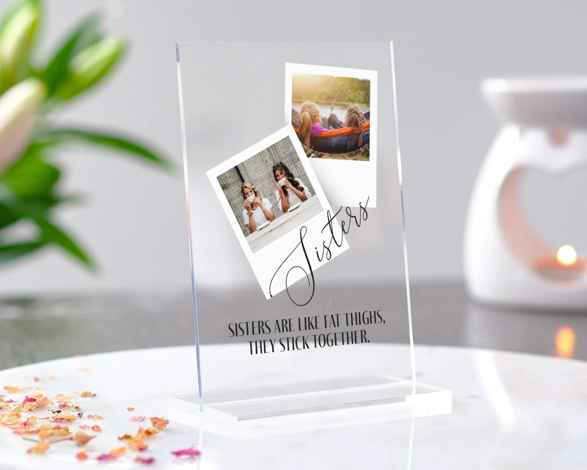 Personalised Photo Plaque for Sister, Sister Gift, Gift for Sister, Gift for Brother, Personalised Photo Pic, Sister Gifts, Acrylic Photo - image 3