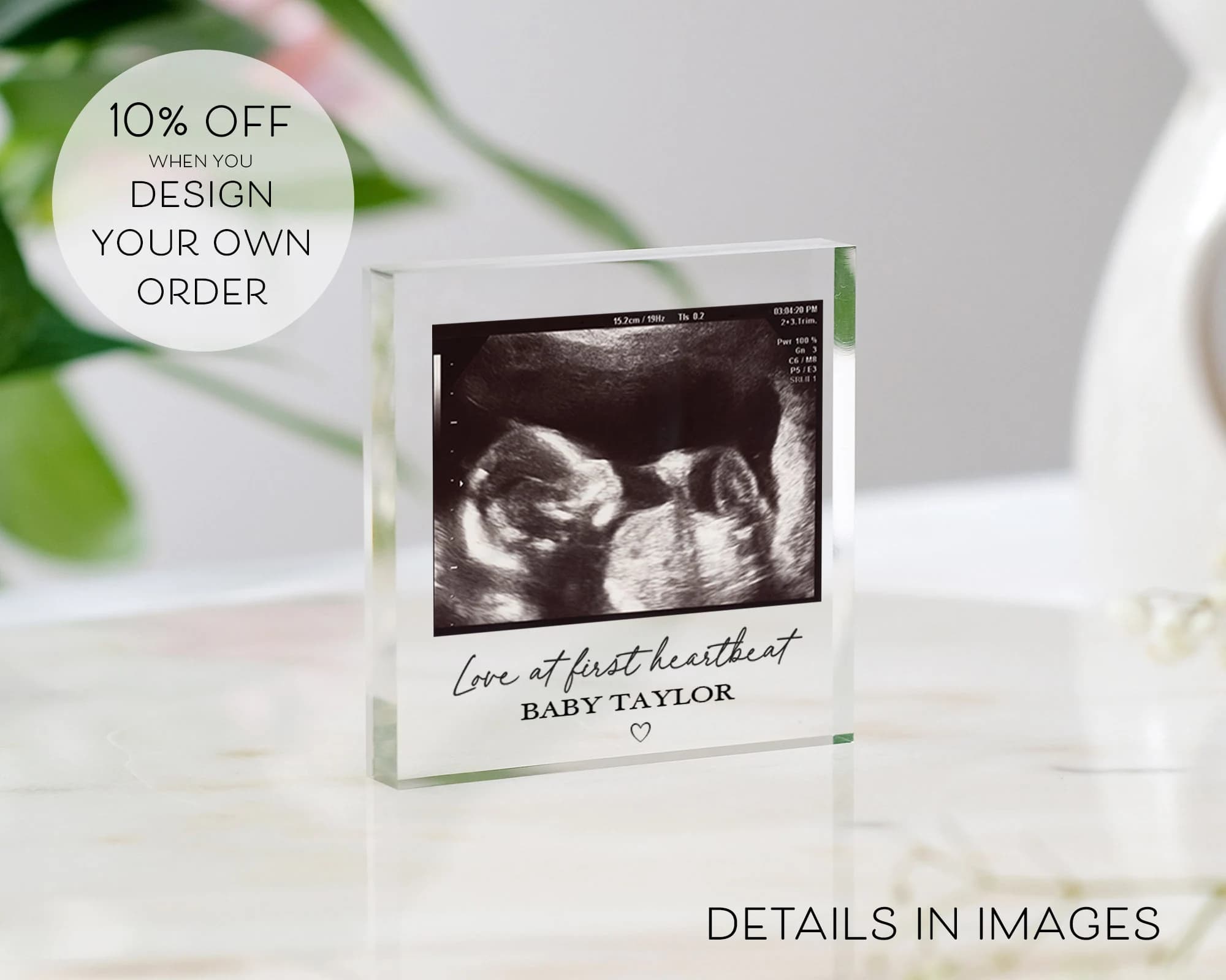 Baby Scan Photo | Baby Scan Frame | Baby Scan Gift | Ultrasound Print | Gift for Grandparents | Gift for Nanny | Baby Scan Gift