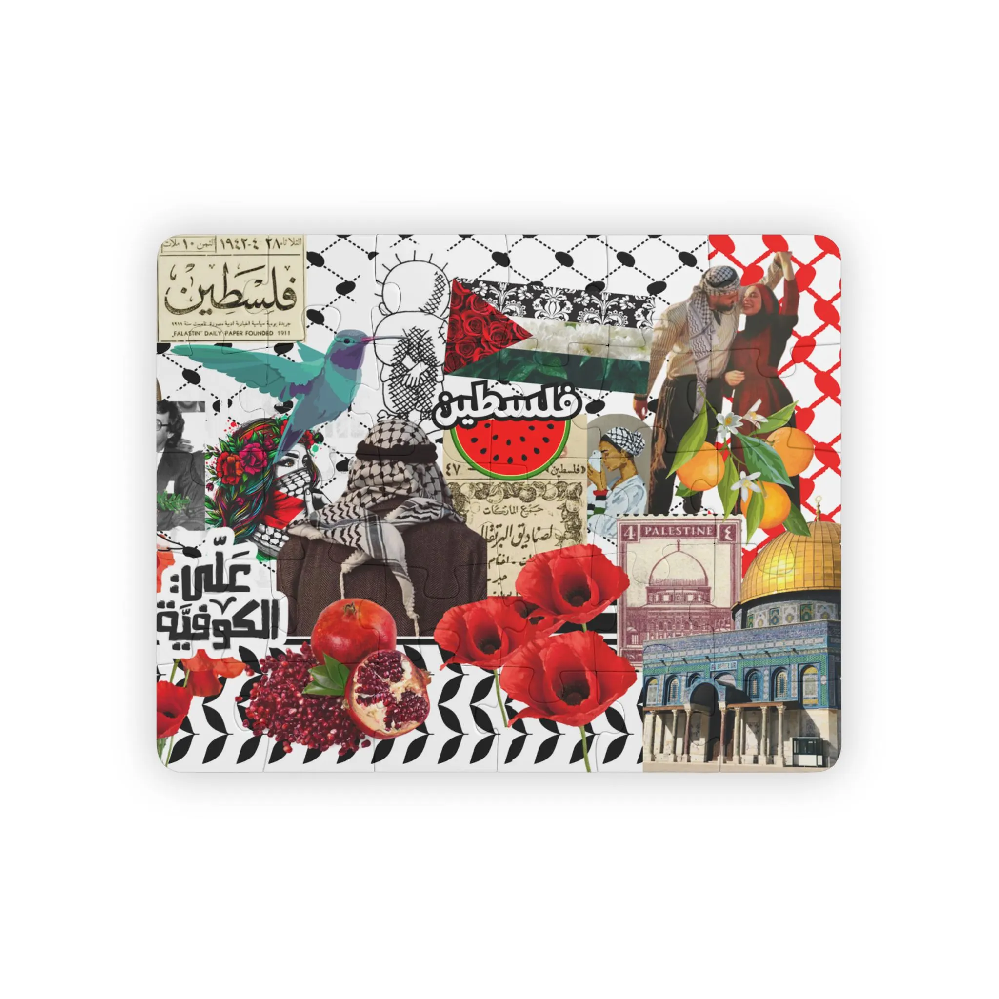 Kids' Puzzle, 30-Piece Free Palestine Puzzle, Eid and Ramadan Gift, Palestinian Symbols, Islamic Activity, Falasteen gift - image 3