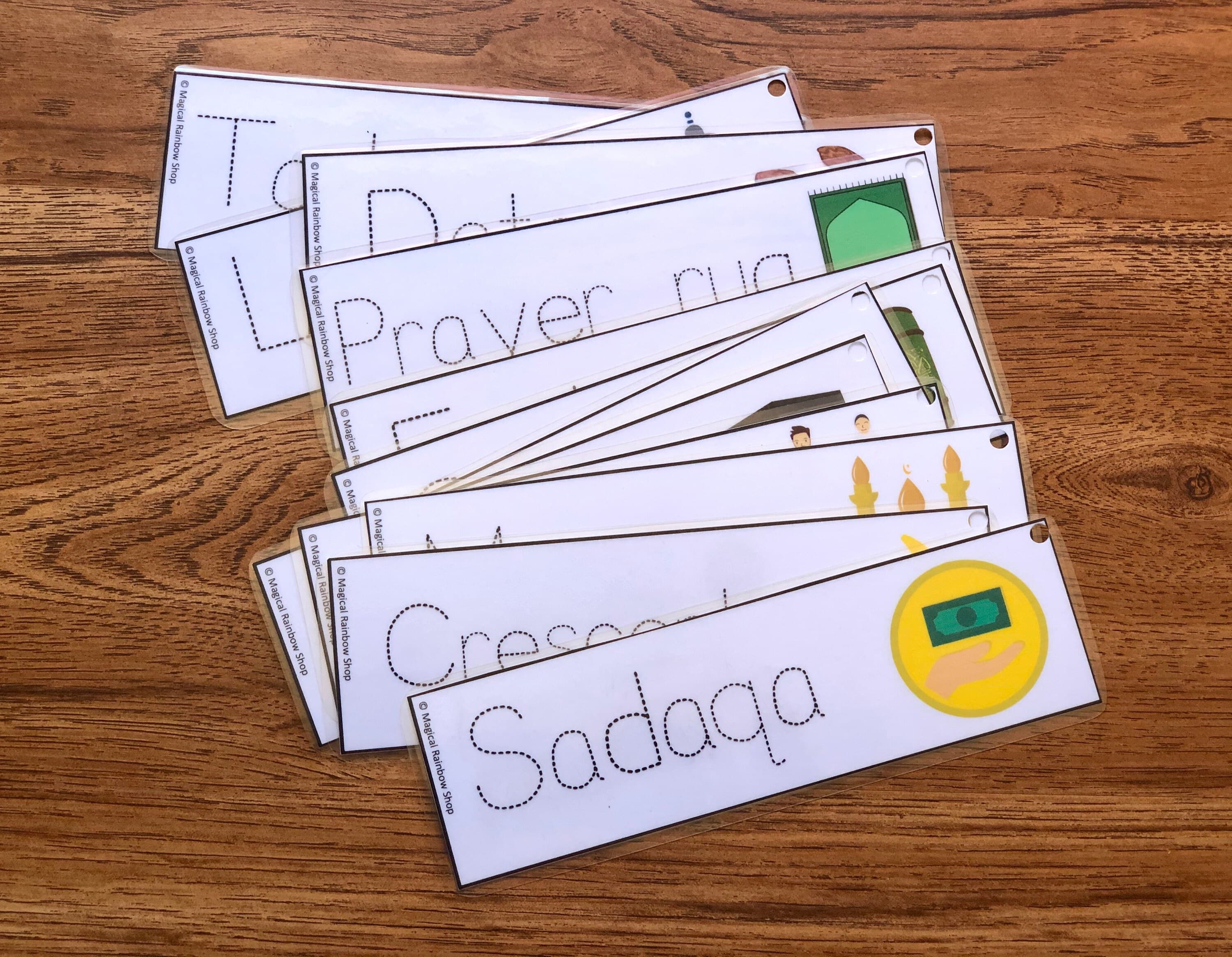 English Ramadan words tracing, Ramadan Flashcards, digital download, Islamic,Ramadan decor,Ramadan education, homeschooling, kids activities - image 4